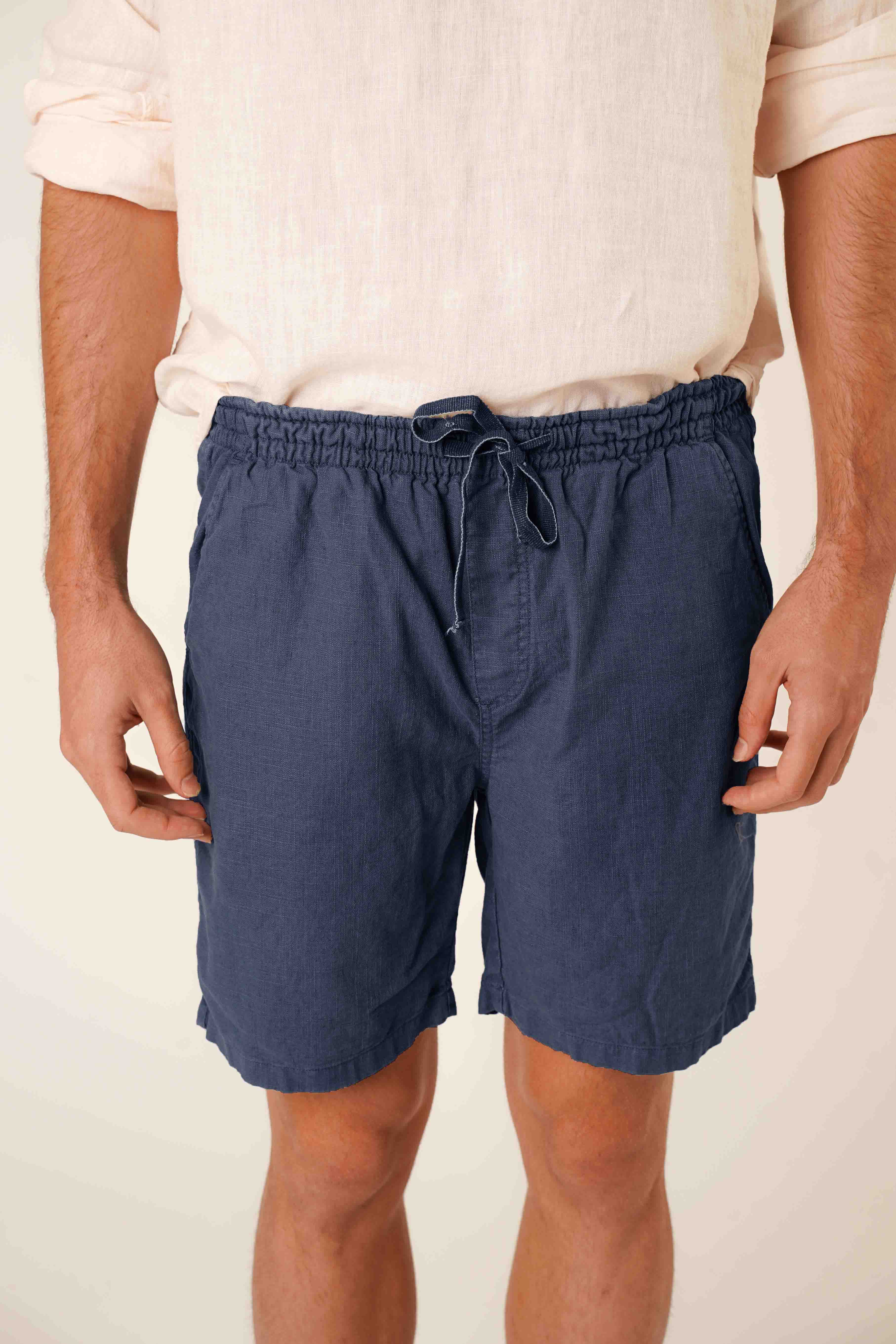 Bermudas de Lino - Azul Marino - Fernando de Cárcer
