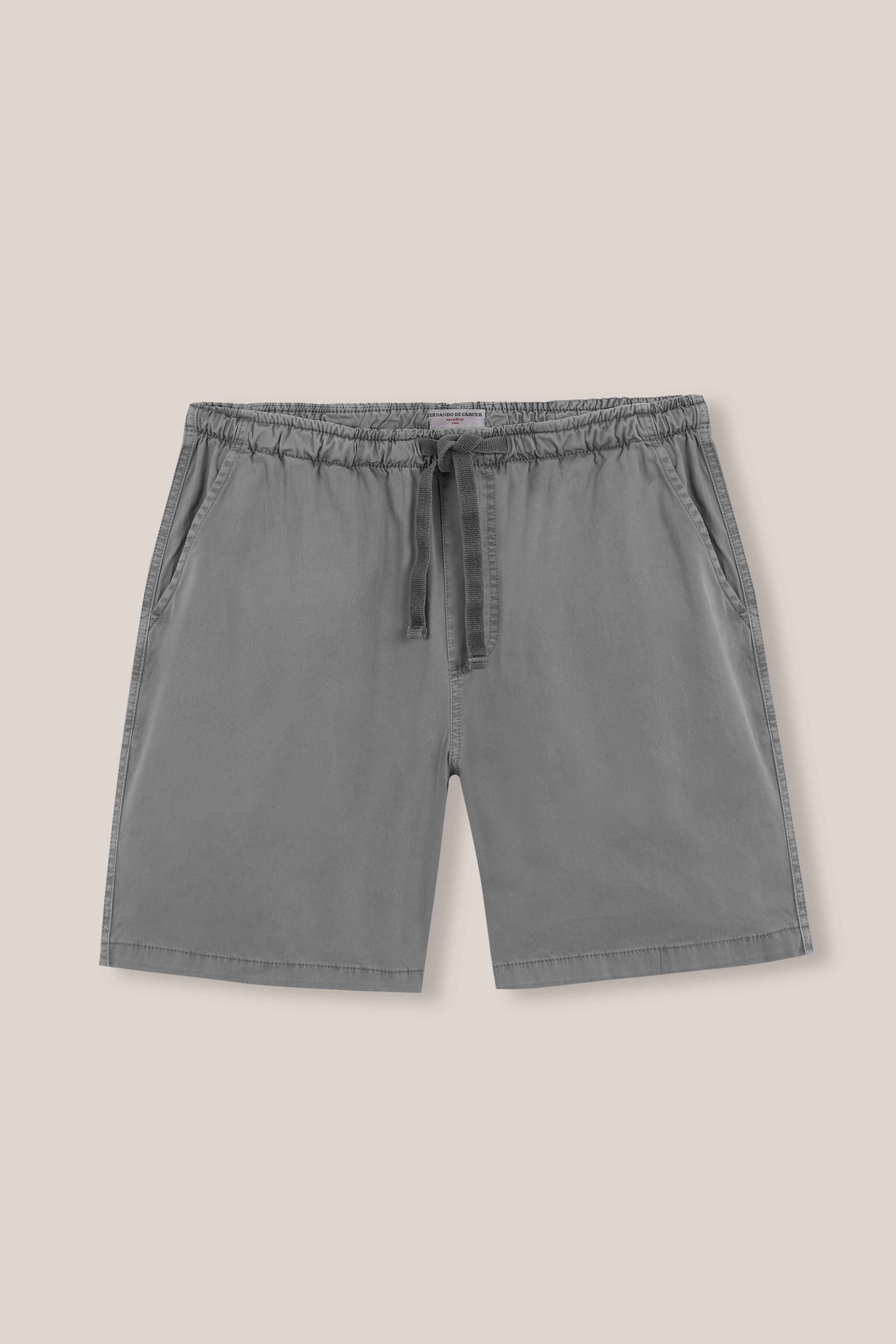 Bermudas de Popelín - Gris Claro - Fernando de Cárcer