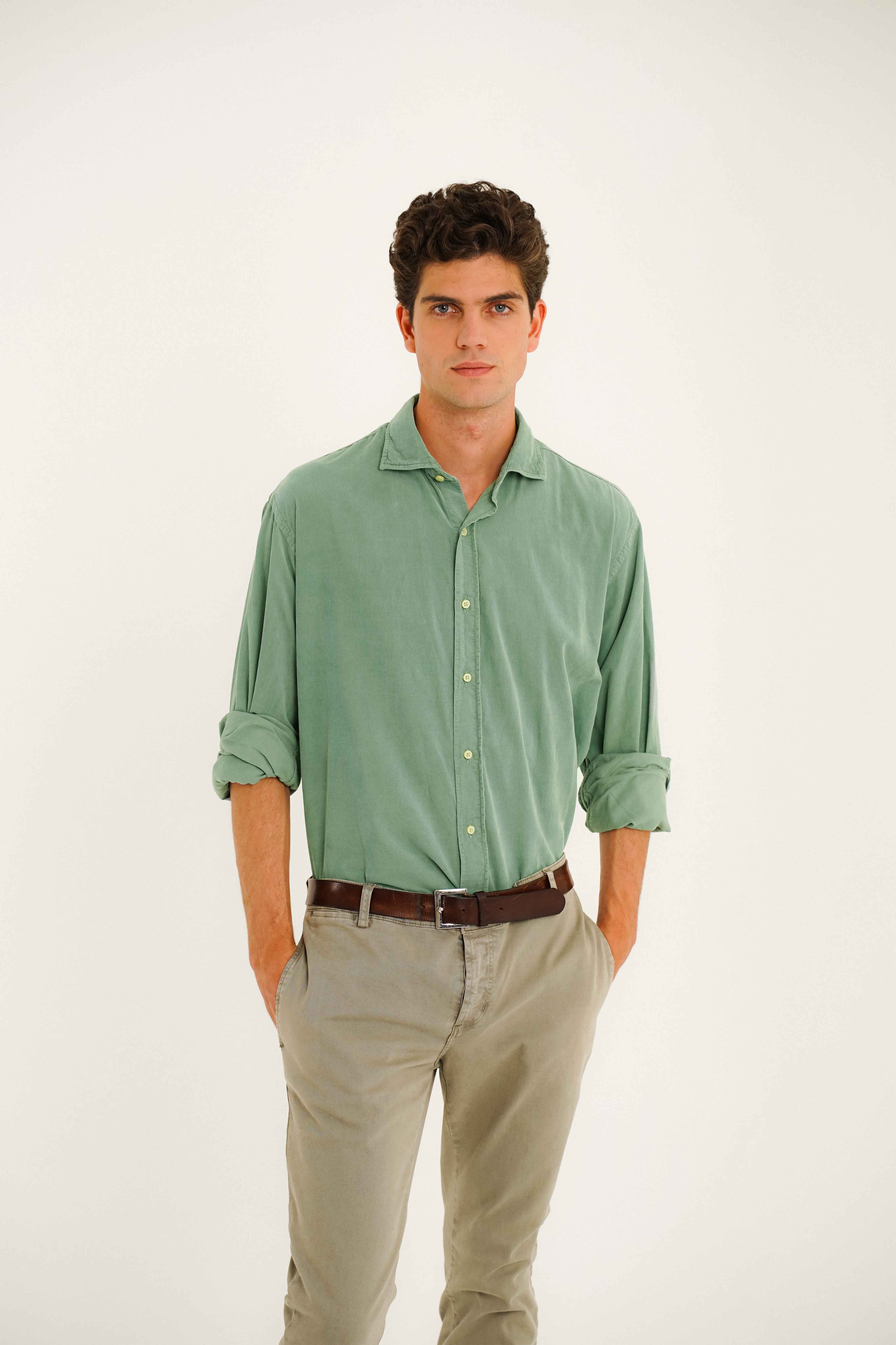 Camisa Micropana - Verde - Fernando de Cárcer