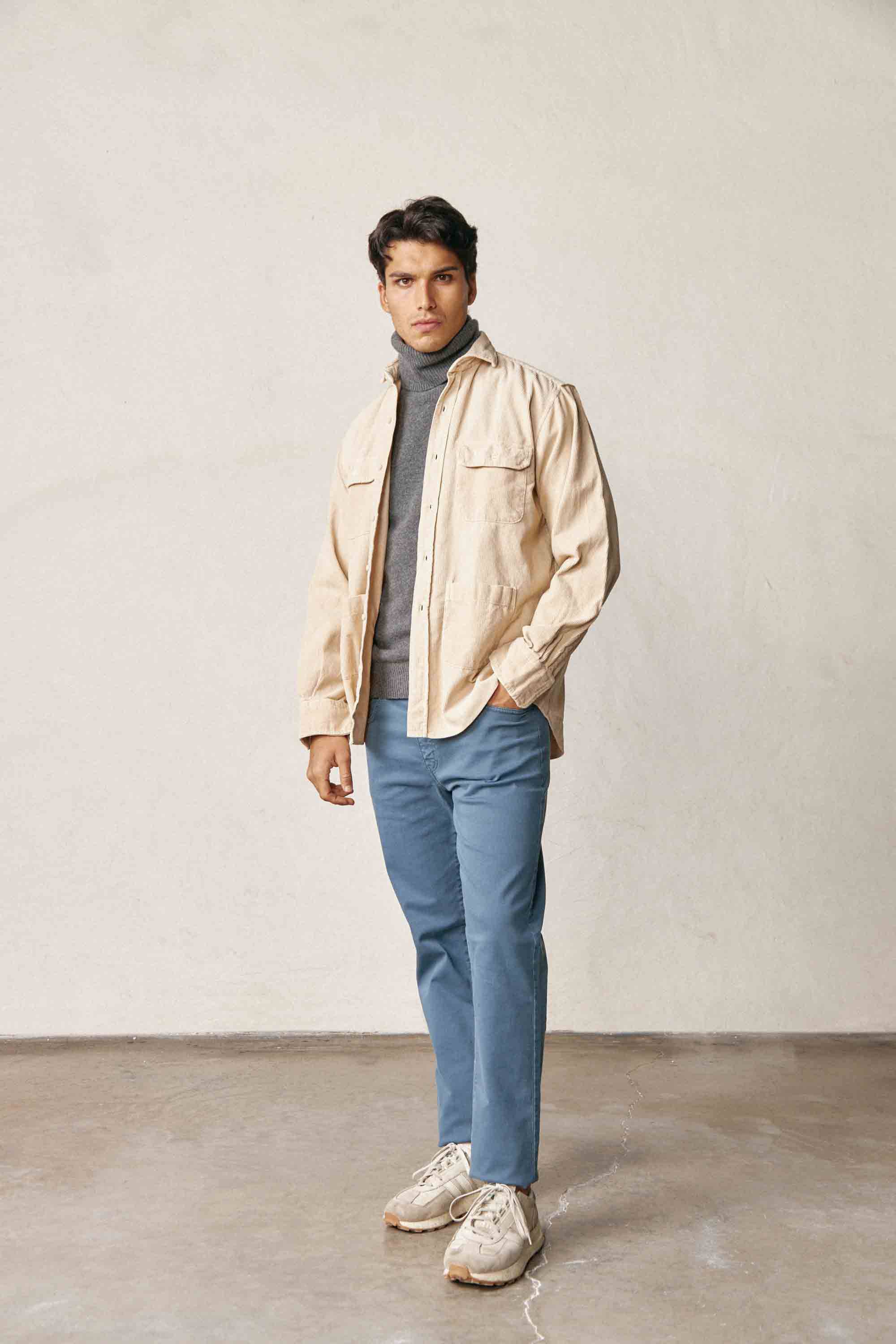 Camisa de Pana 4 Bolsillos - Beige - Fernando de Cárcer