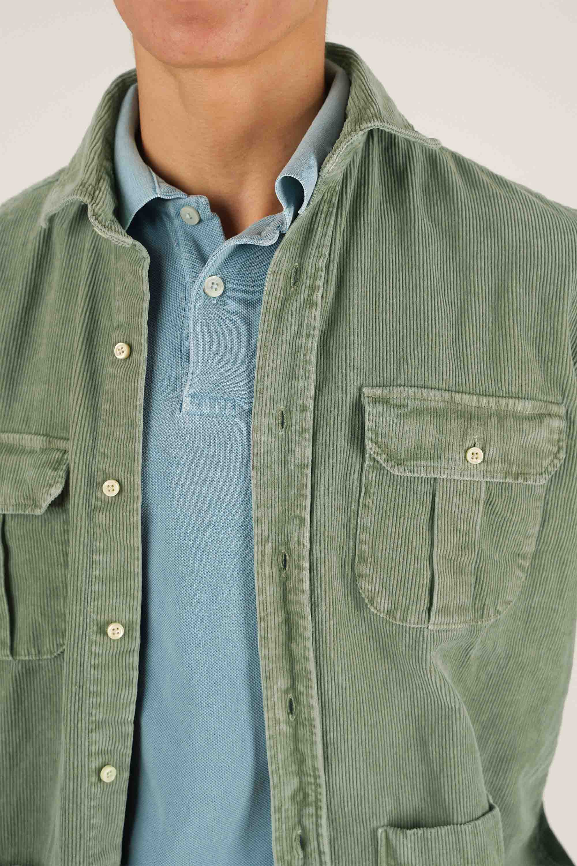 Camisa de Pana 4 Bolsillos - Verde