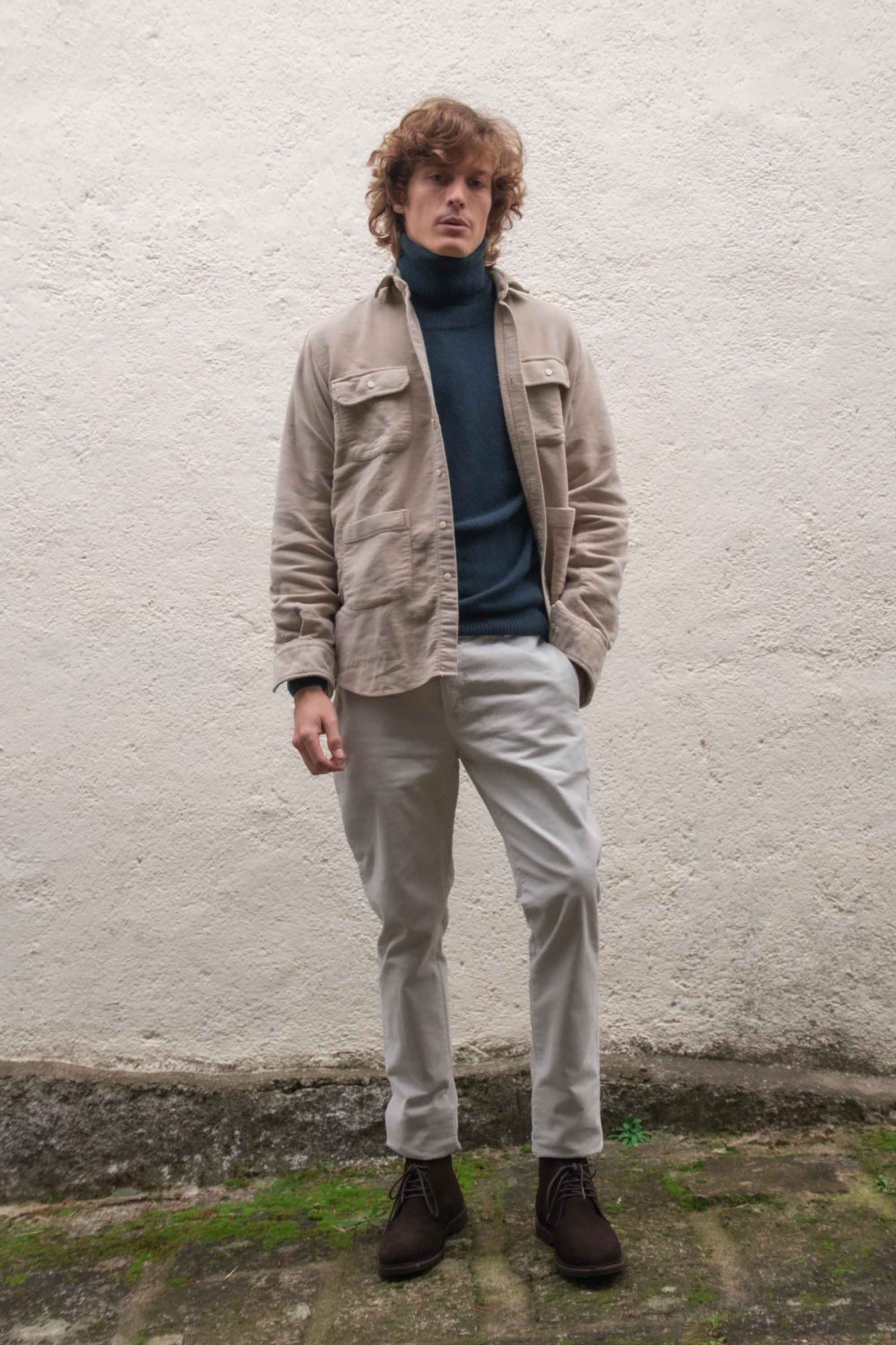 Camisa de Velvetón Cuatro Bolsillos - Camel - Fernando de Cárcer