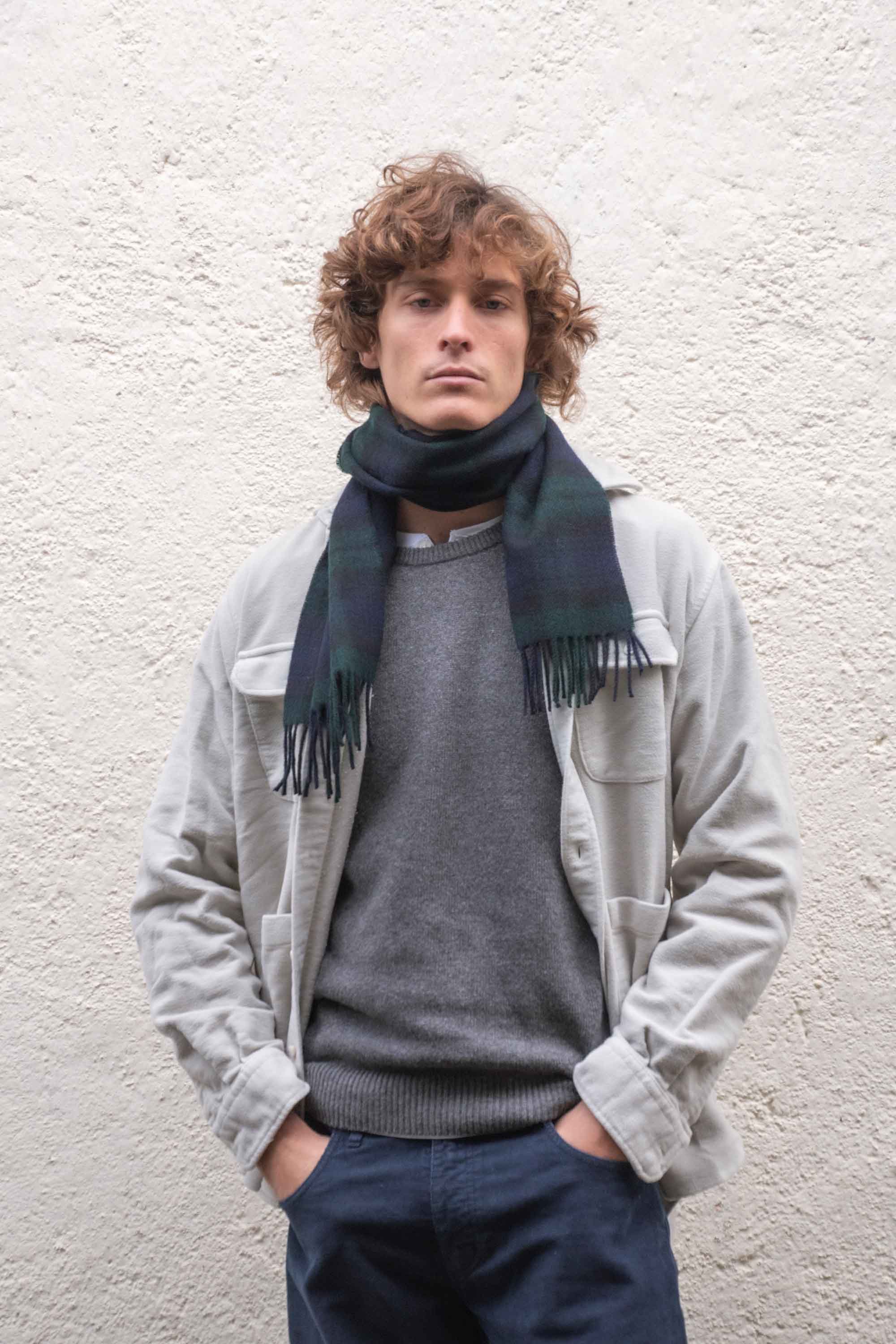 Camisa de Velvetón Cuatro Bolsillos - Piedra - Fernando de Cárcer