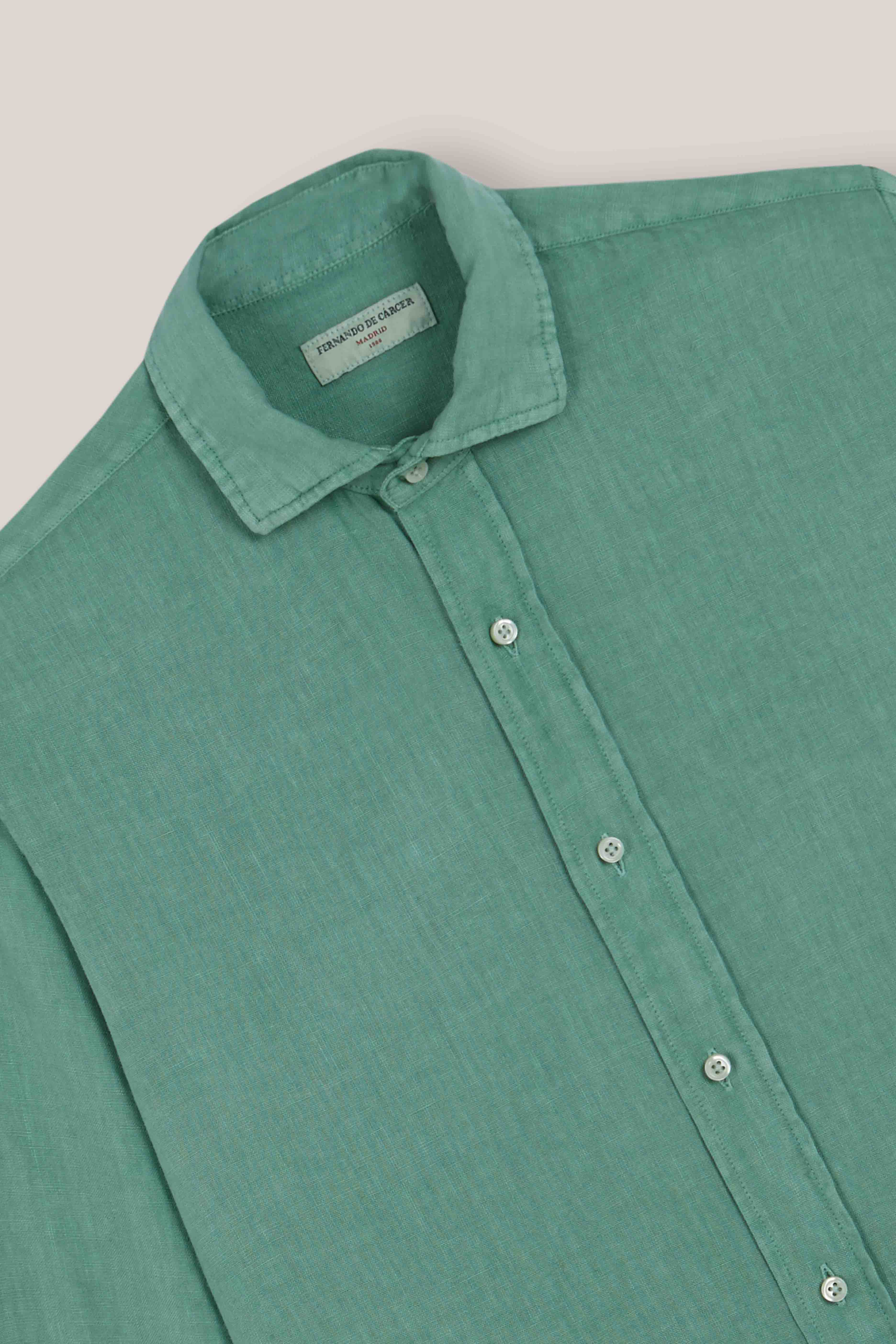 Camisa de Lino - Verde - Fernando de Cárcer