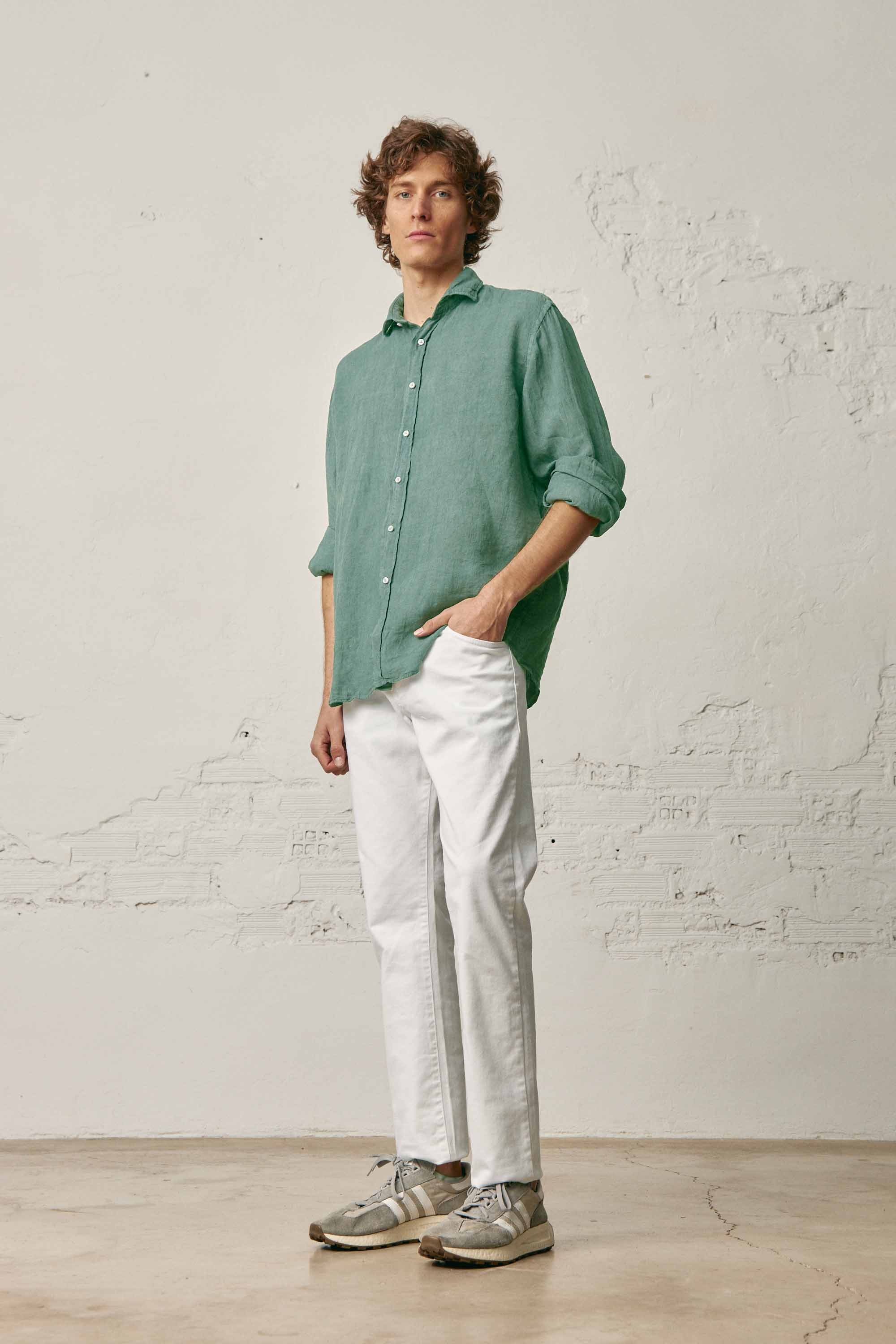 Camisa de Lino - Verde - Fernando de Cárcer