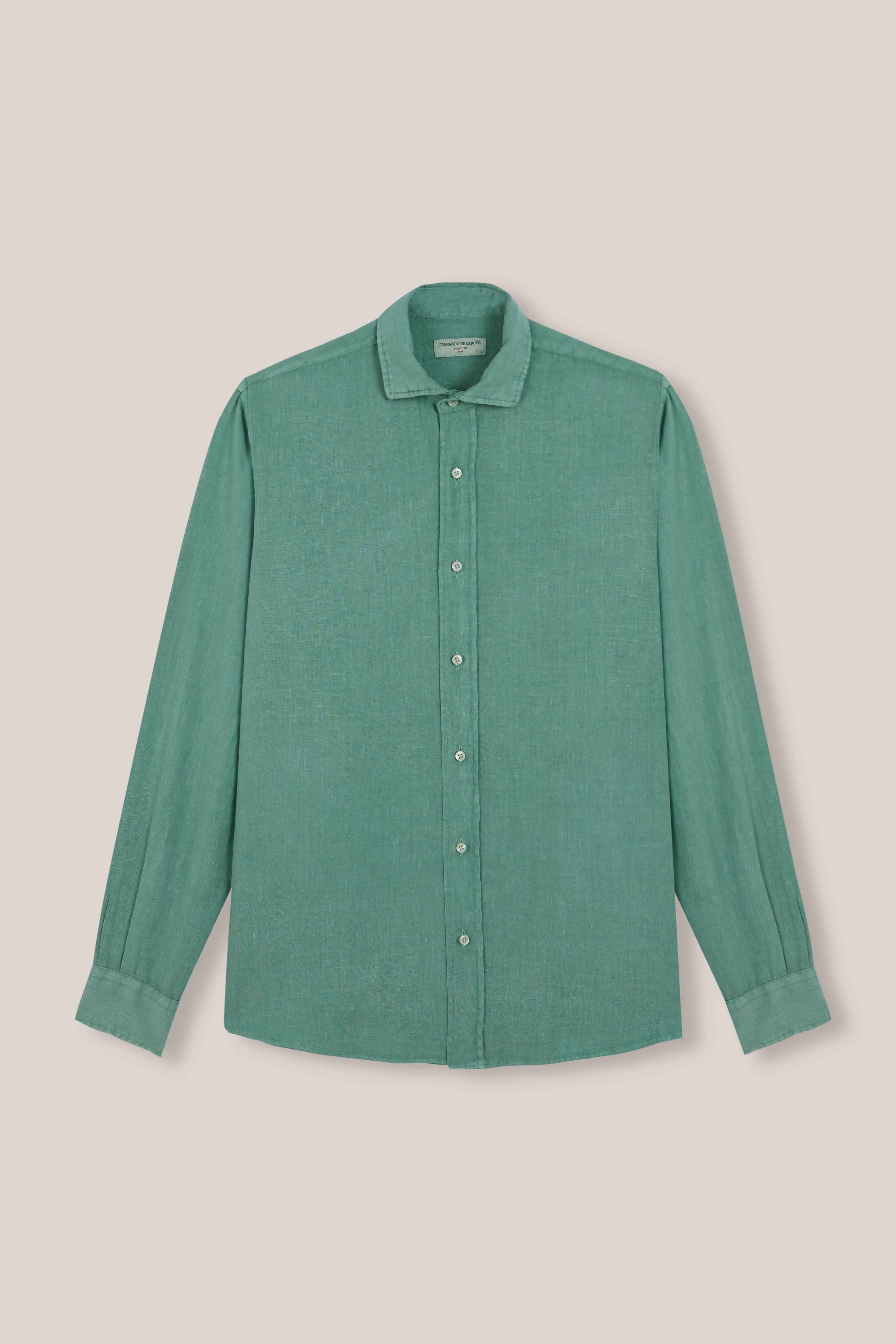 Camisa de Lino - Verde - Fernando de Cárcer