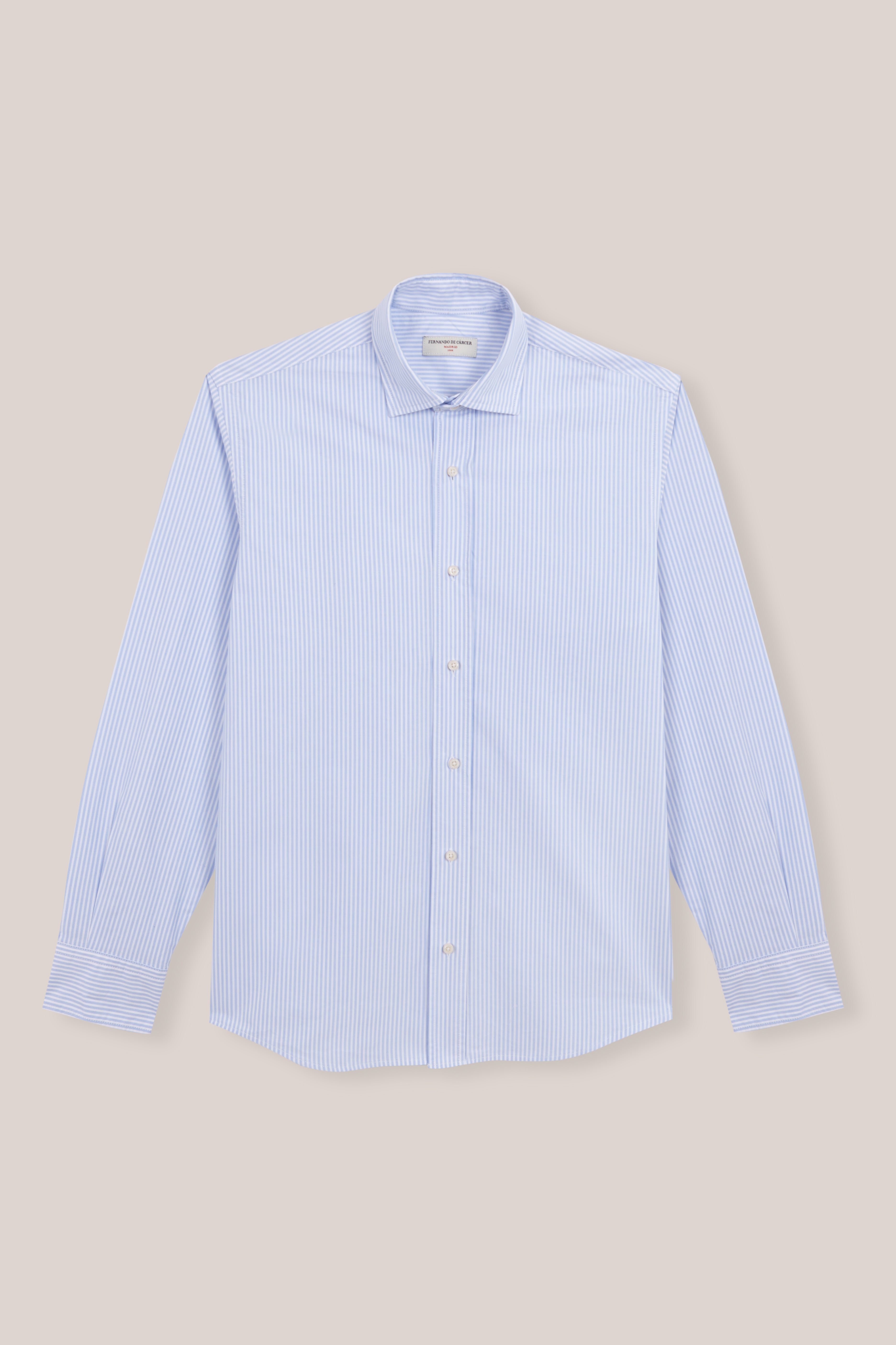 Camisa de Algodón - Rayas Azules y Blancas - Fernando de Cárcer