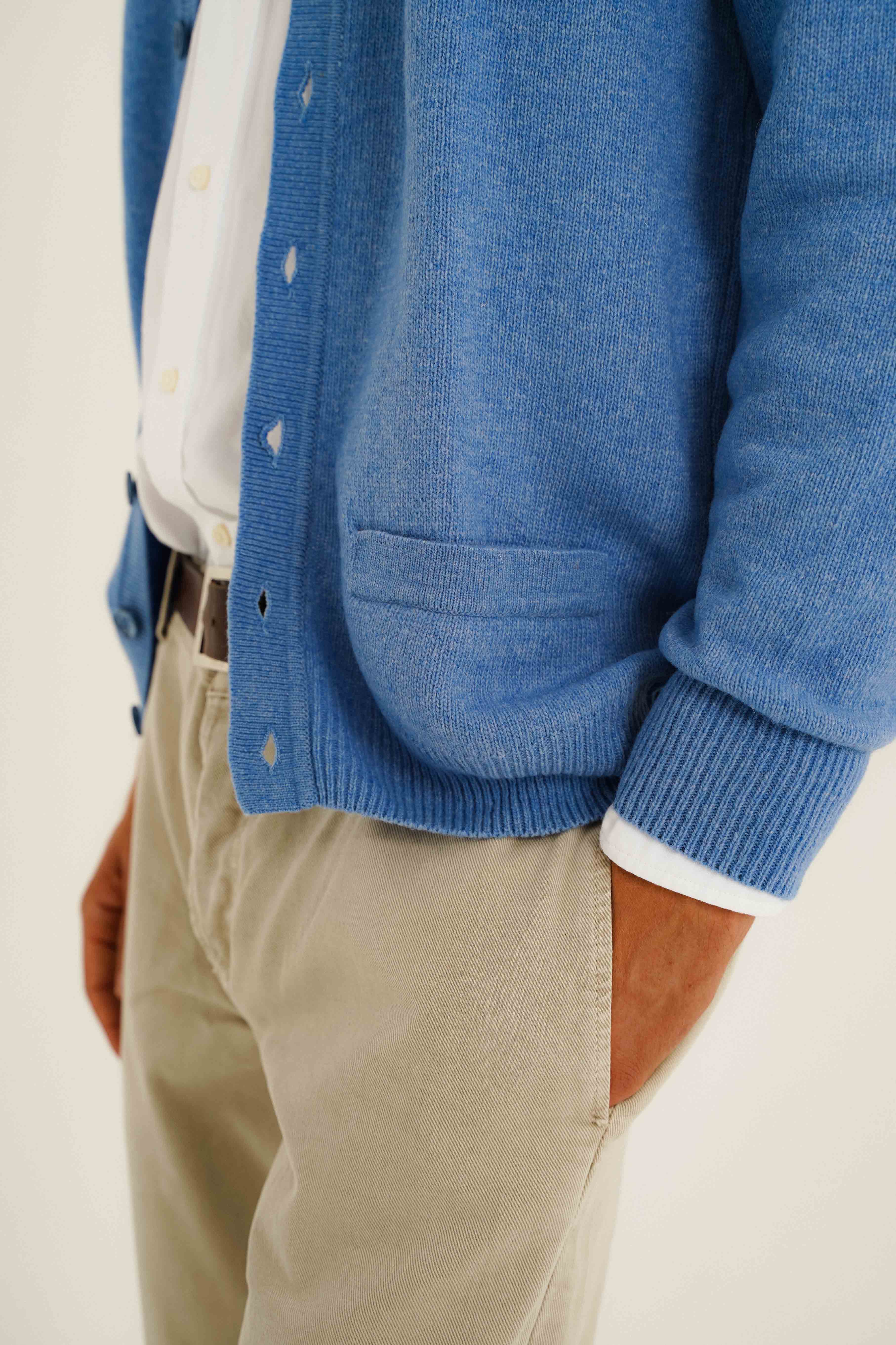 Cardigan Lambswool - Azul - Fernando de Cárcer