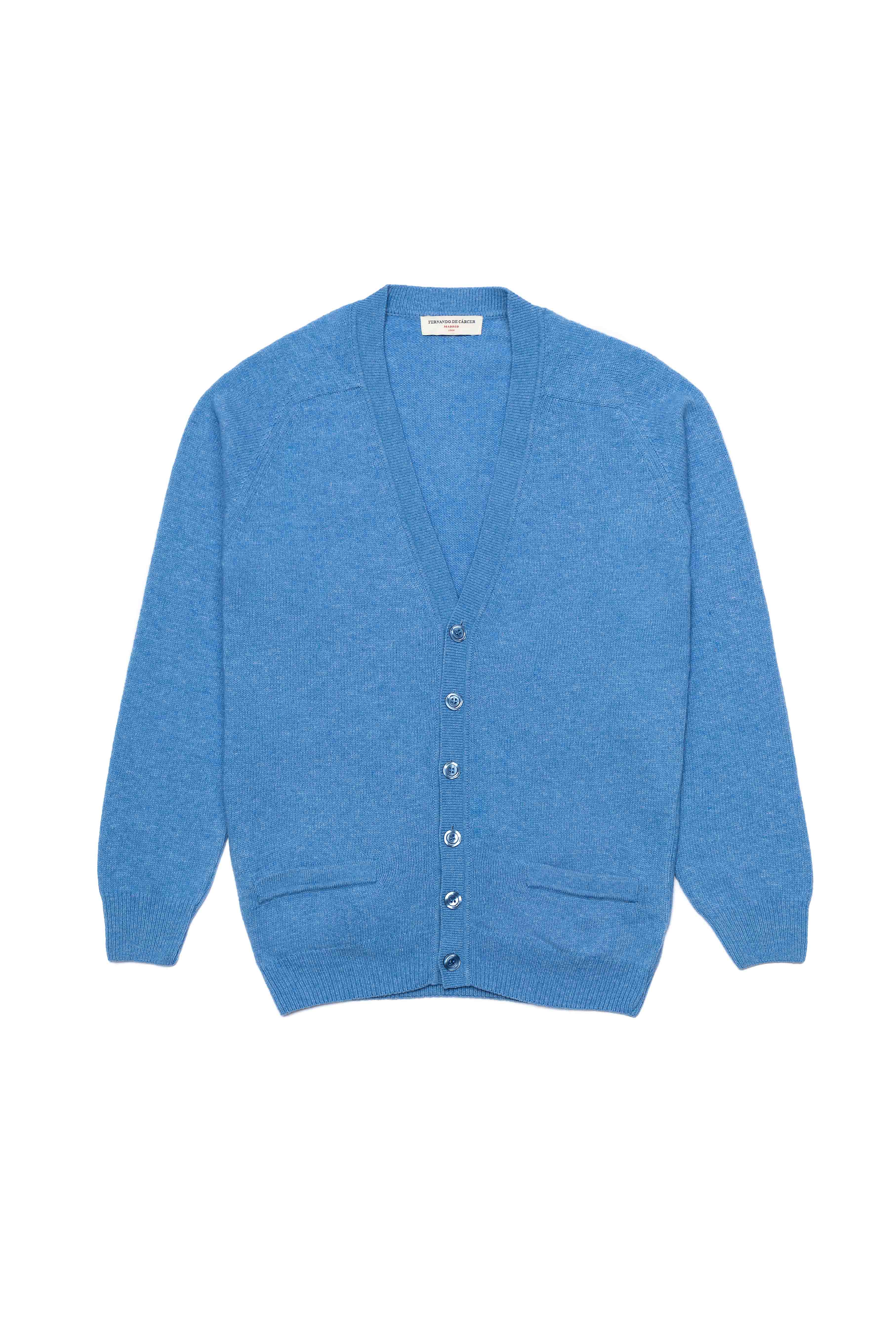 Cardigan Lambswool - Azul - Fernando de Cárcer