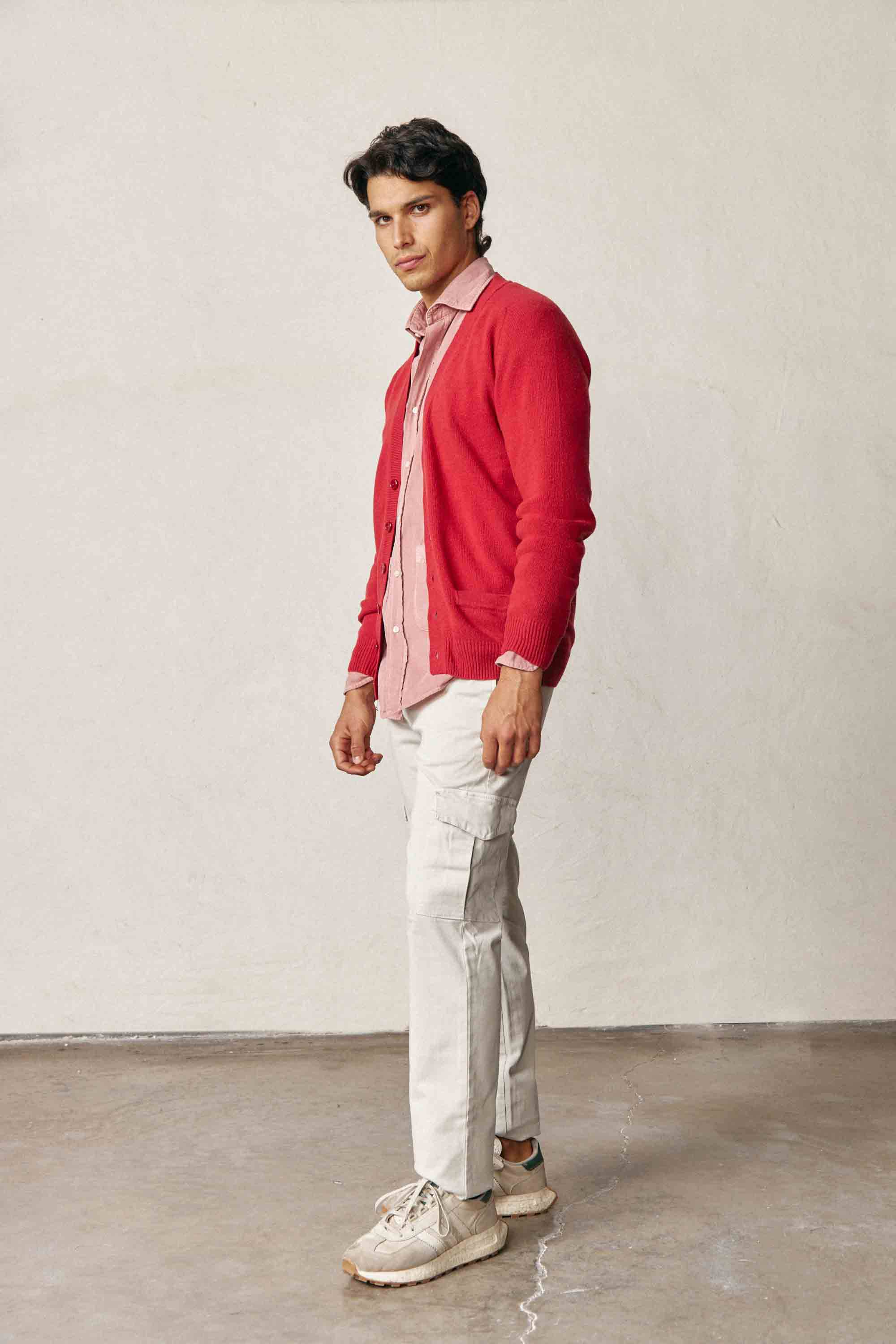 Cardigan Lambswool - Rojo - Fernando de Cárcer