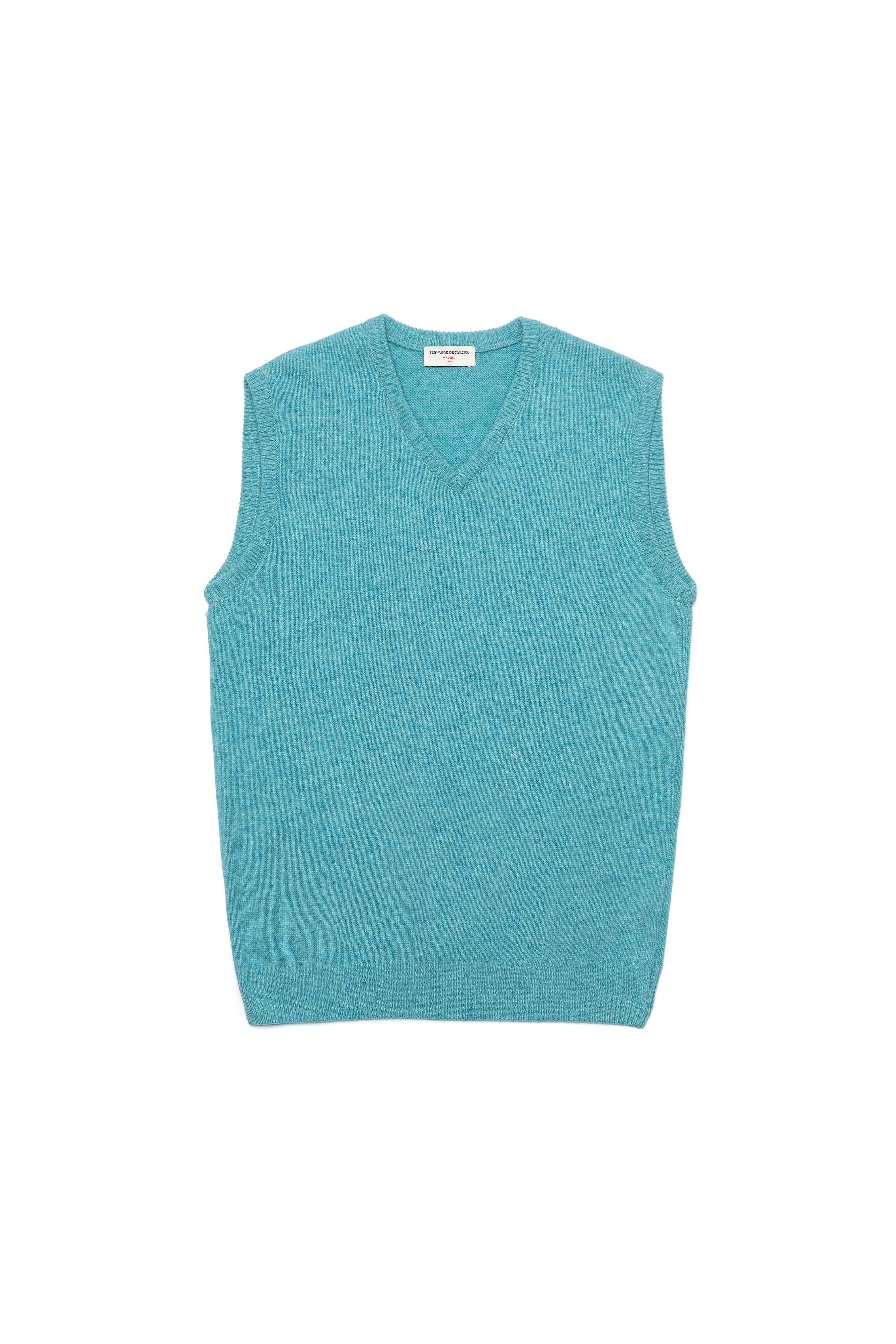 Chaleco de Lana - Turquesa - Fernando de Cárcer