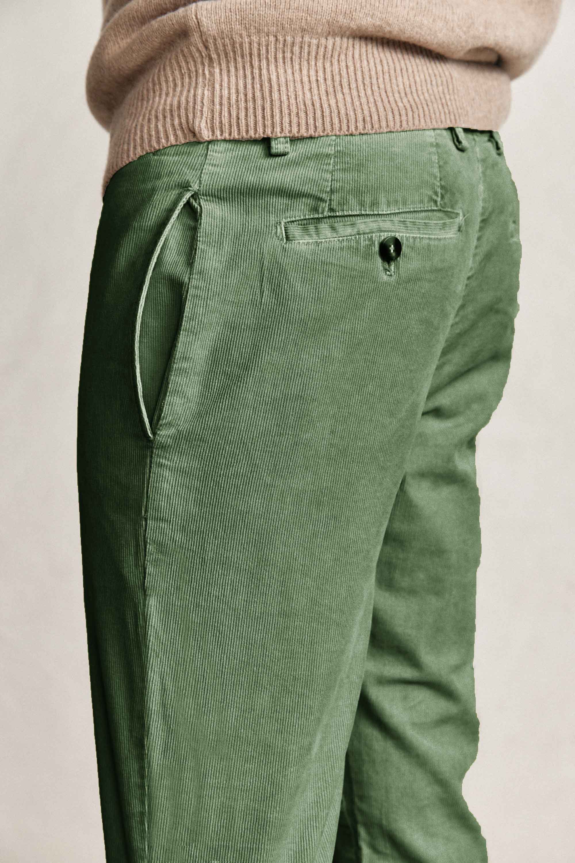 Pantalón Chino Micropana - Verde - Fernando de Cárcer