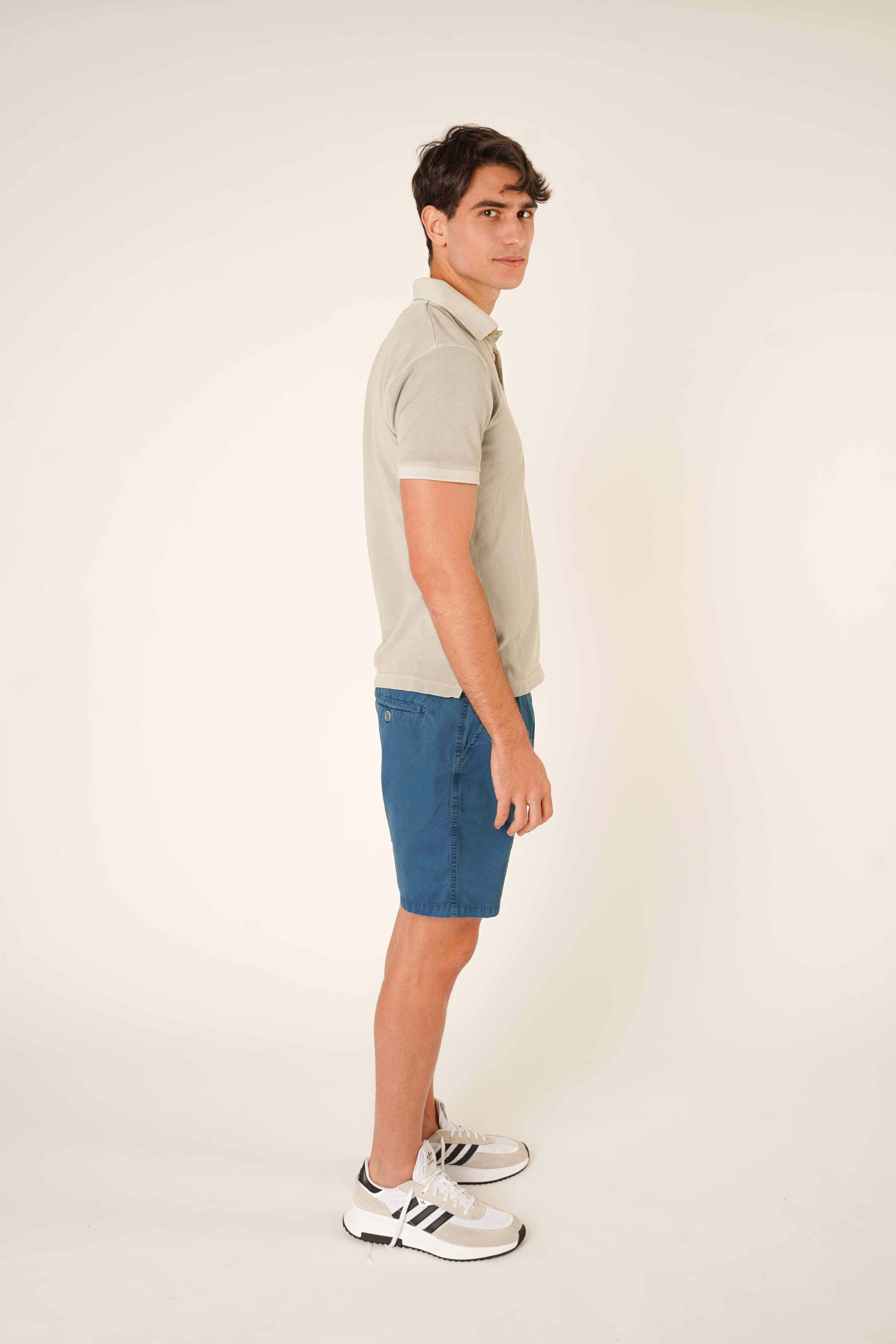 Bermudas de Popelín - Azul Pacífico