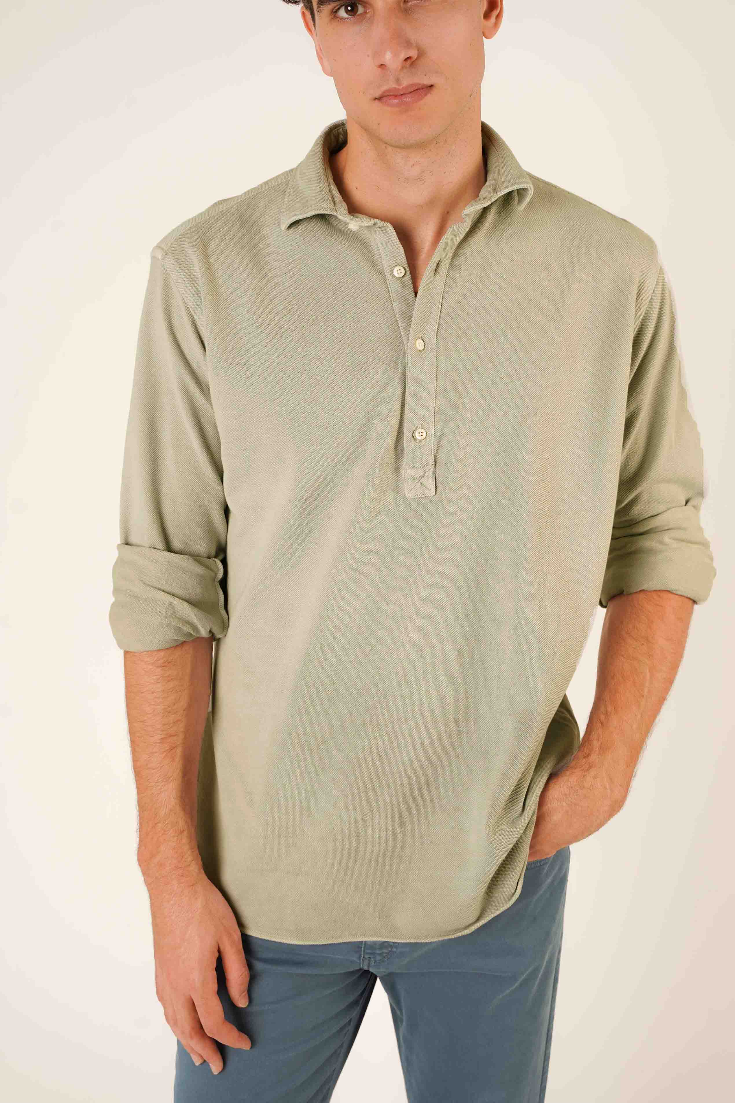 Polera de Piqué - Verde Claro - Fernando de Cárcer