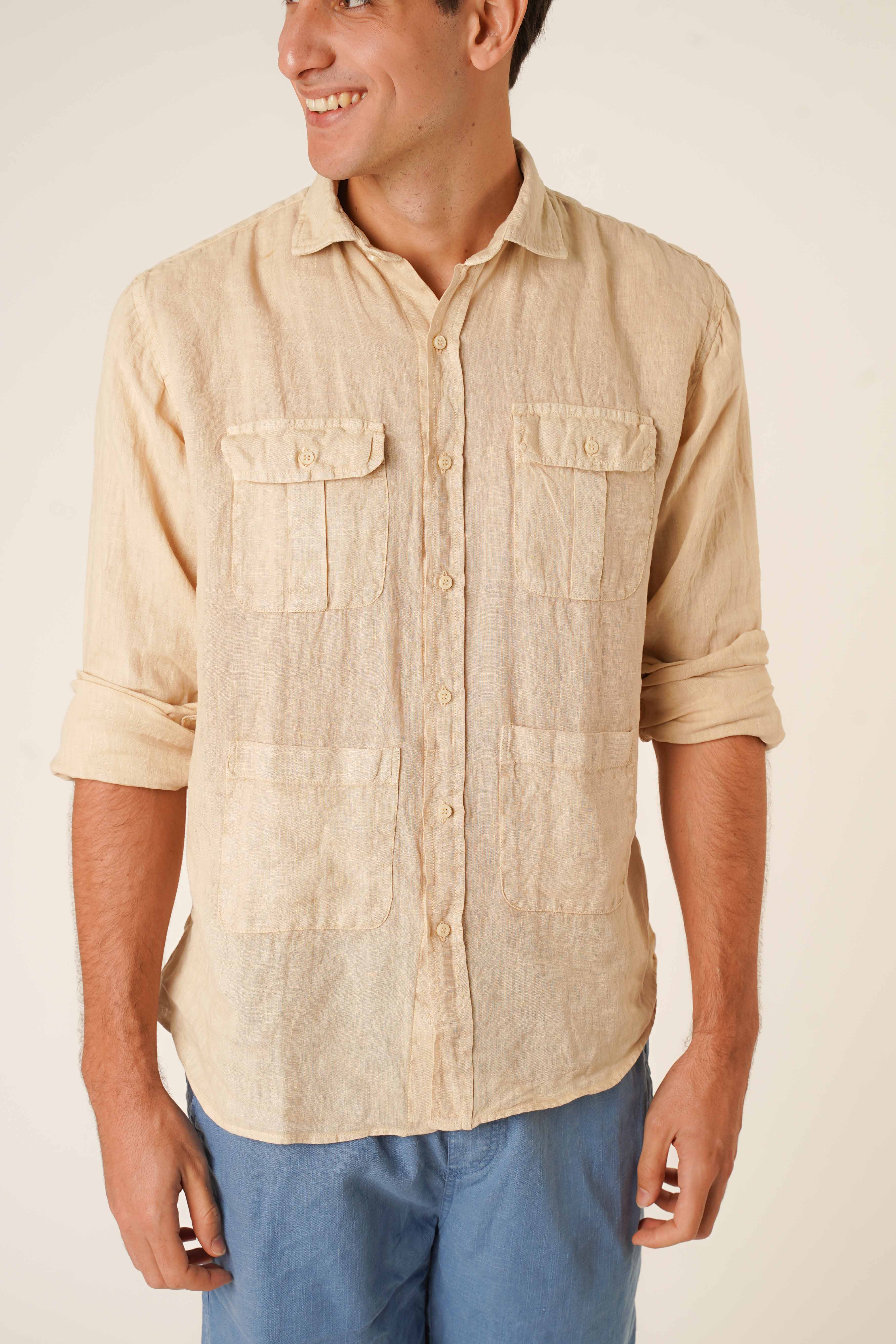 Bermudas de Lino - Azul - Fernando de Cárcer