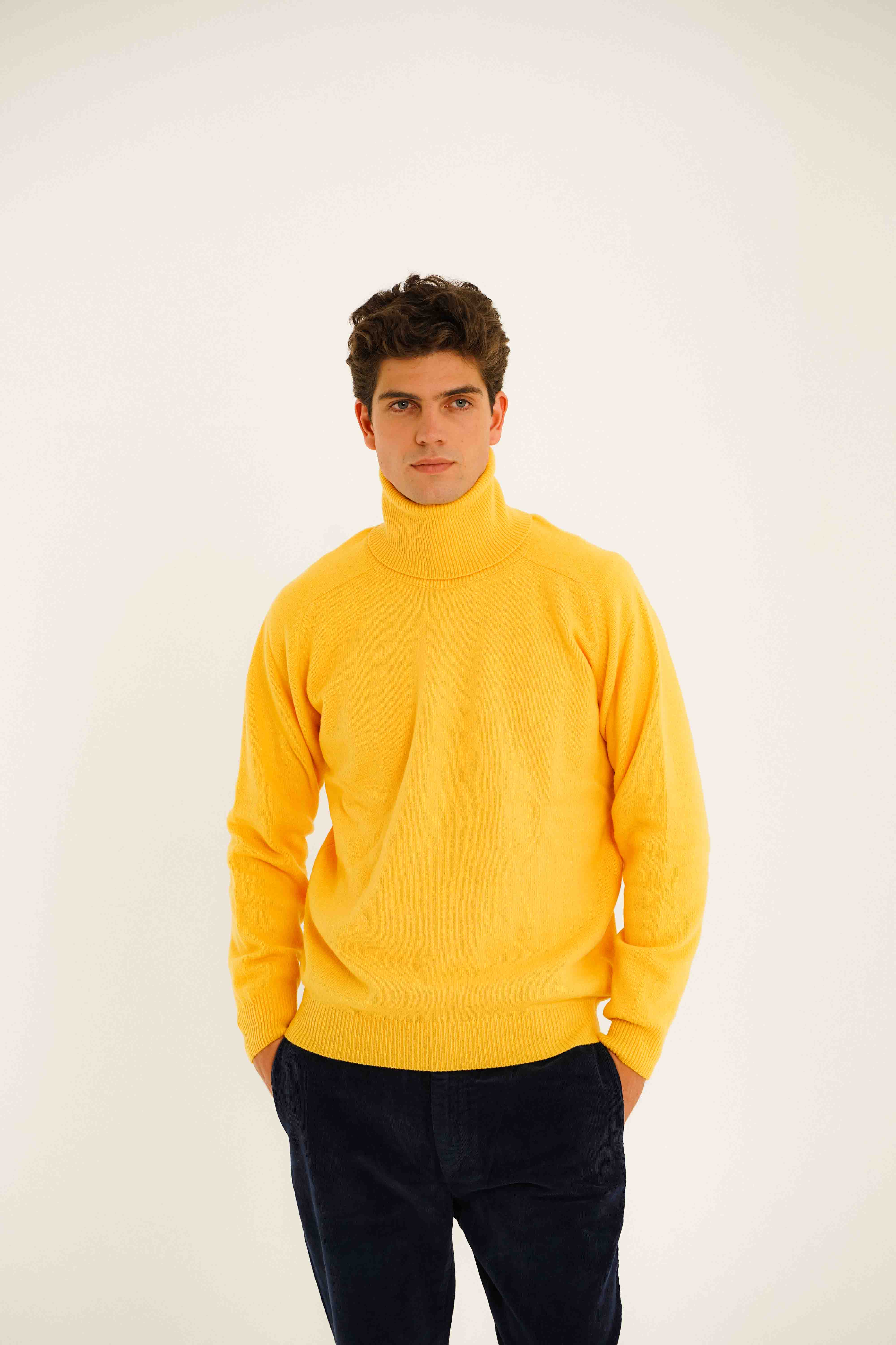 Jersey Cuello Vuelto Lambswool - Piña - Fernando de Cárcer