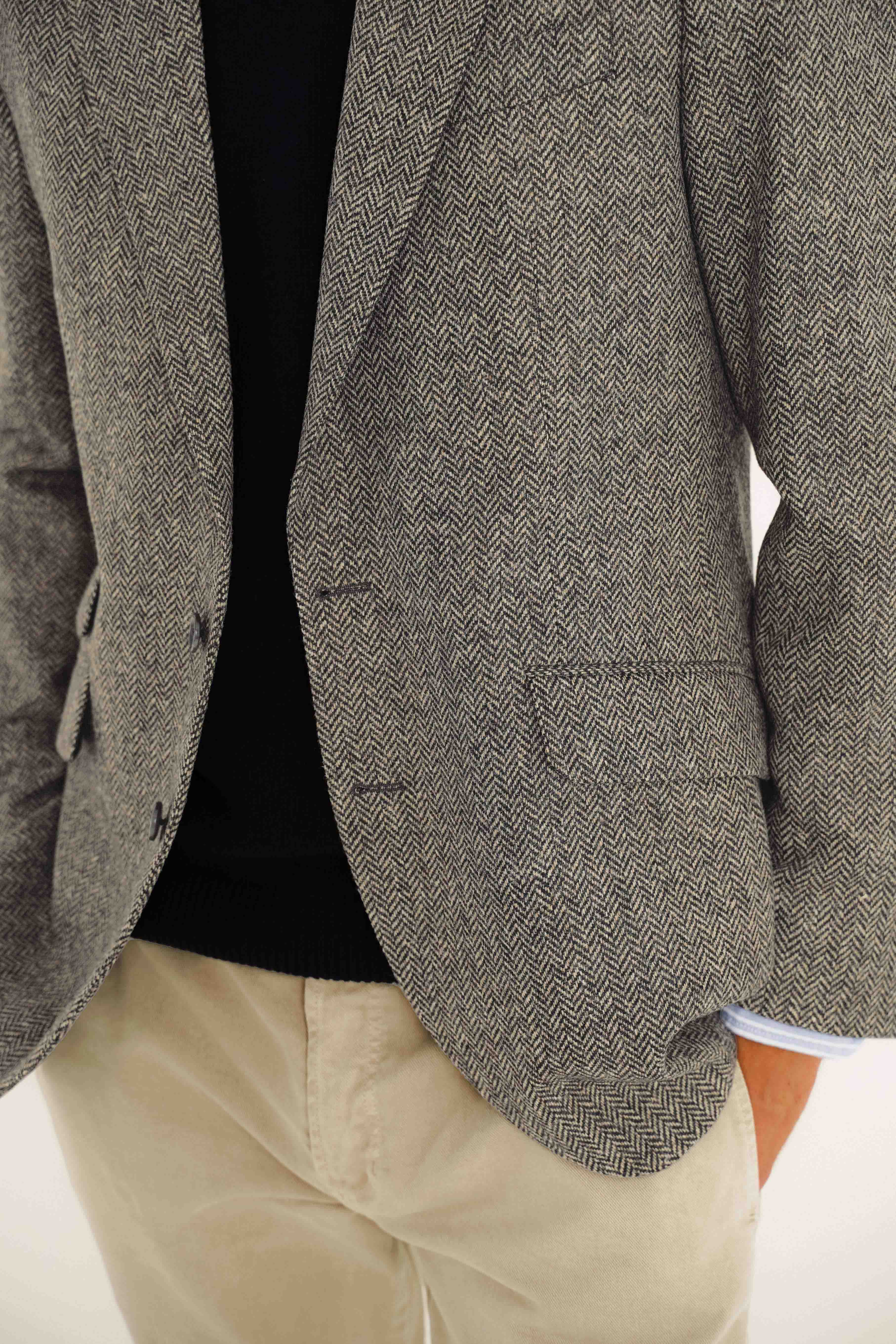 Americana de Tweed - Espiga Blanca Y Negra - Fernando de Cárcer