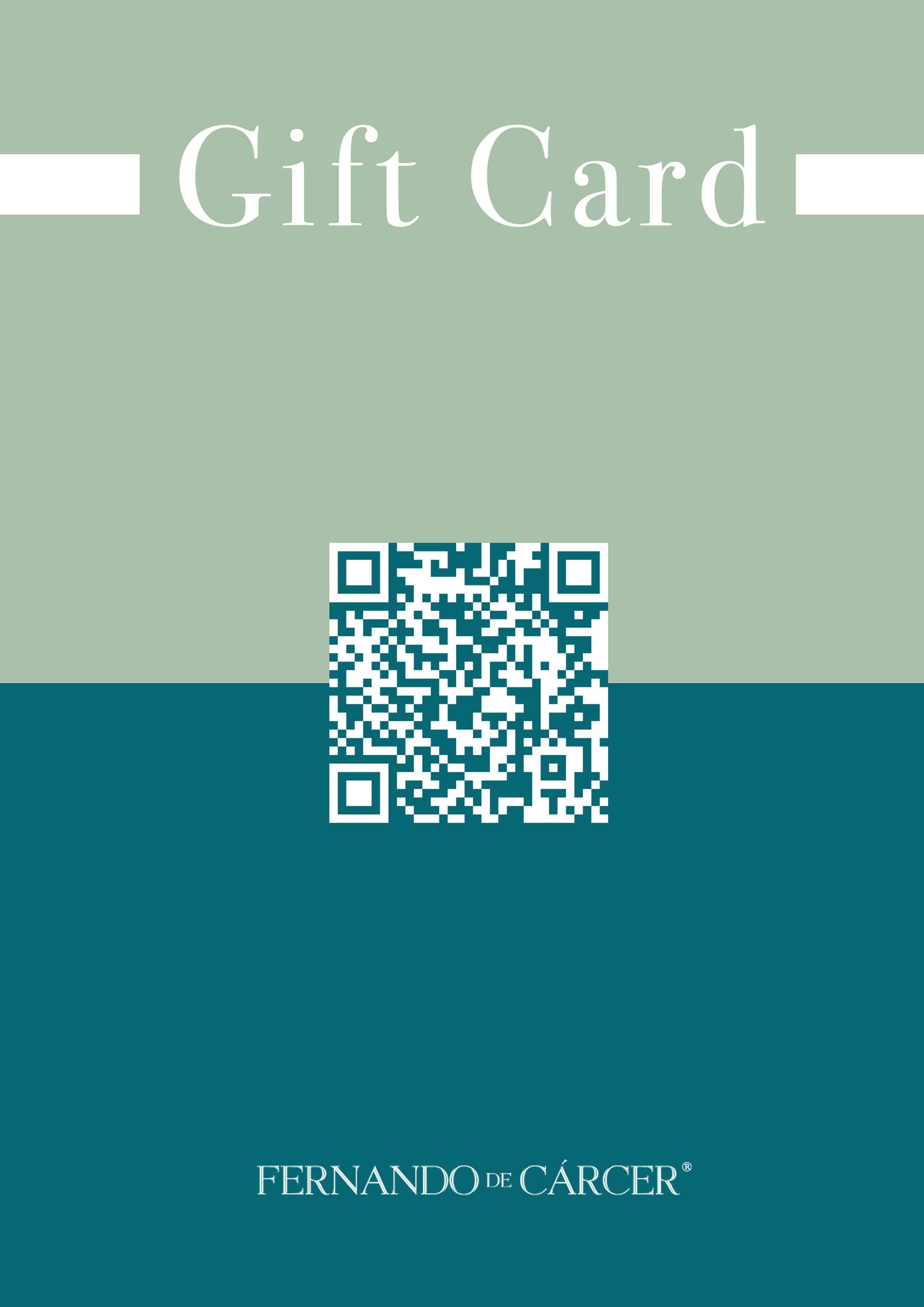 Tarjeta Regalo - Fernando de Cárcer Online - Fernando de Cárcer