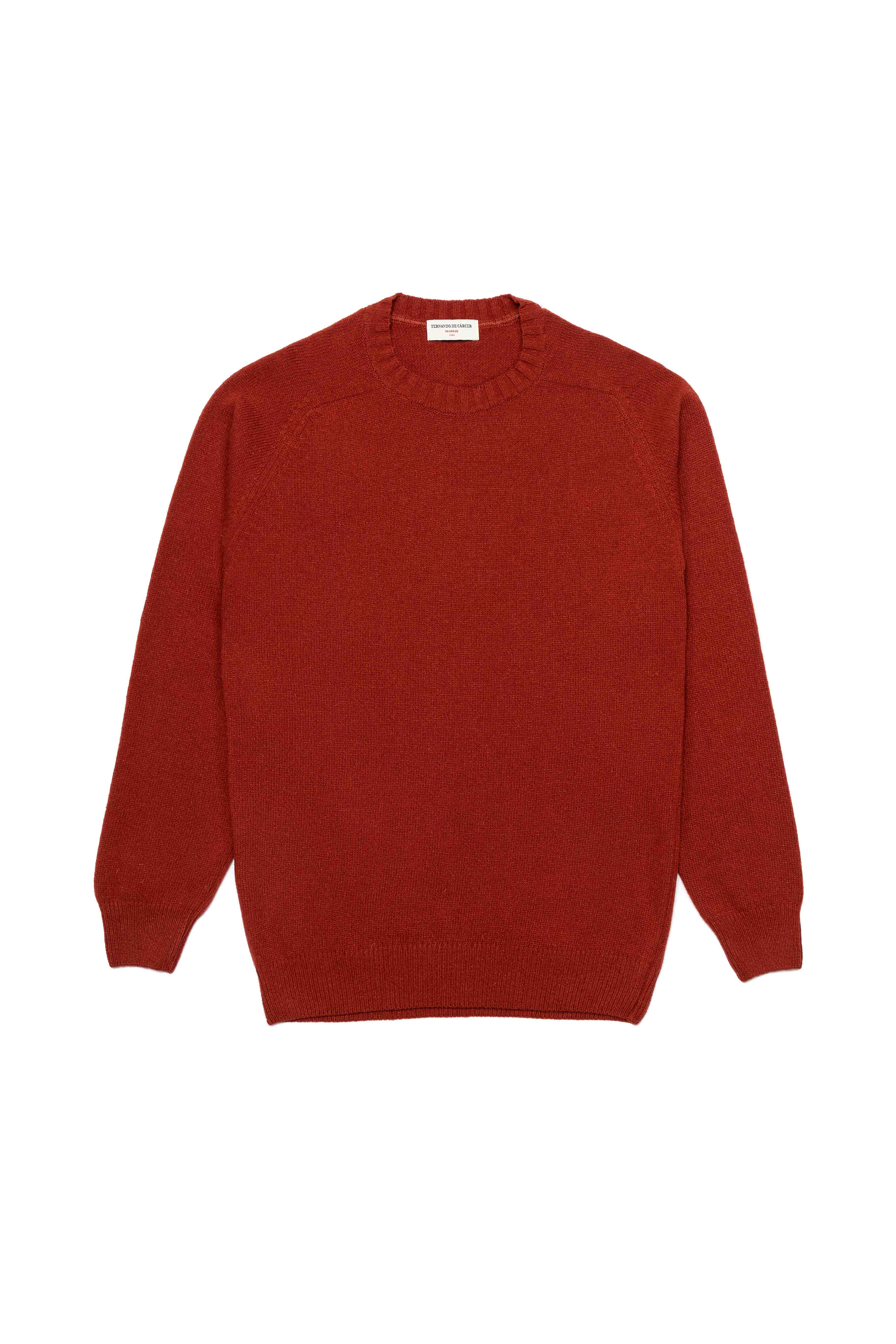 Jersey Cuello Redondo Lambswool - Burdeos - Fernando de Cárcer