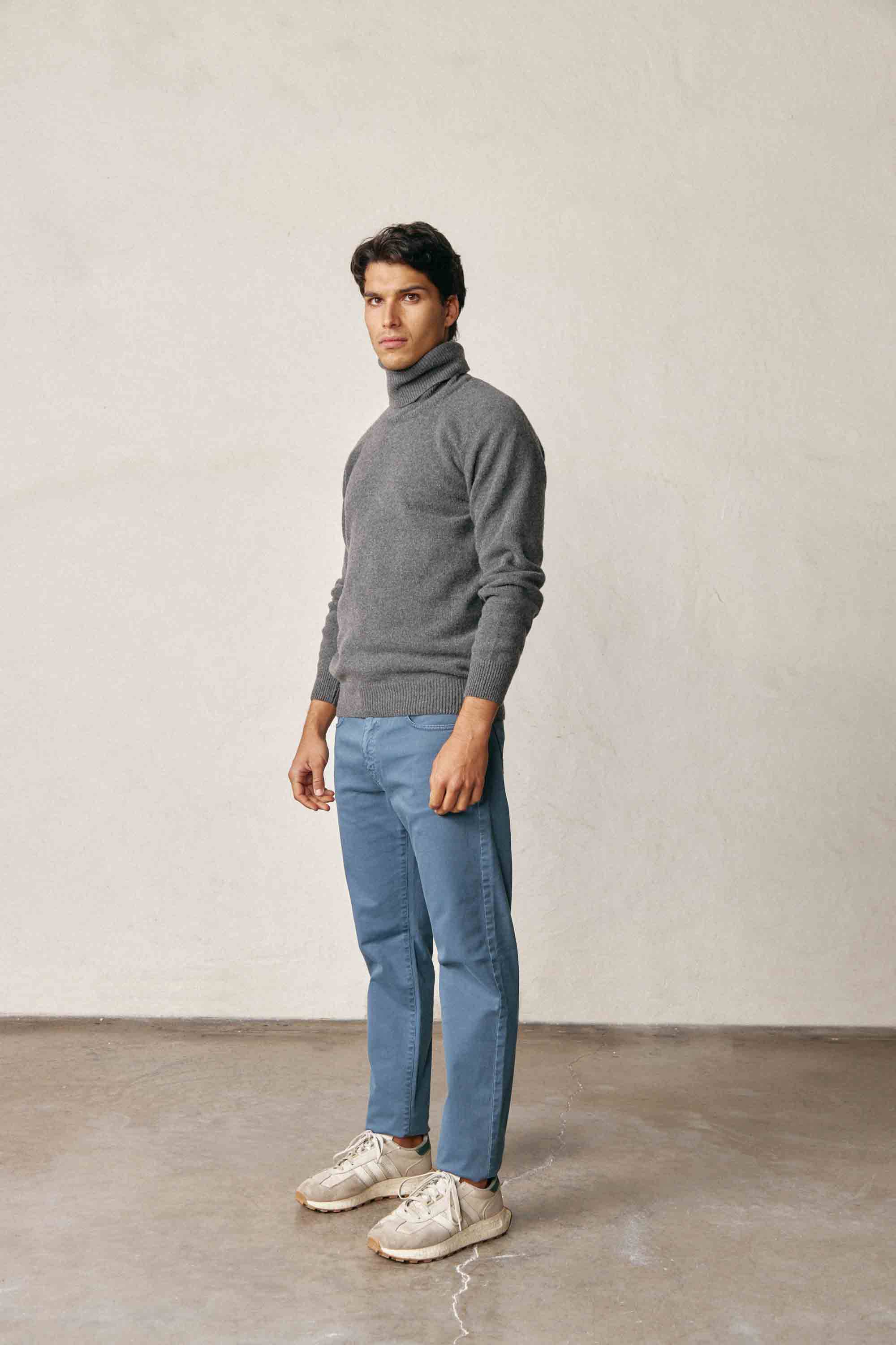 Jersey Cuello Vuelto Lambswool - Gris Marengo - Fernando de Cárcer