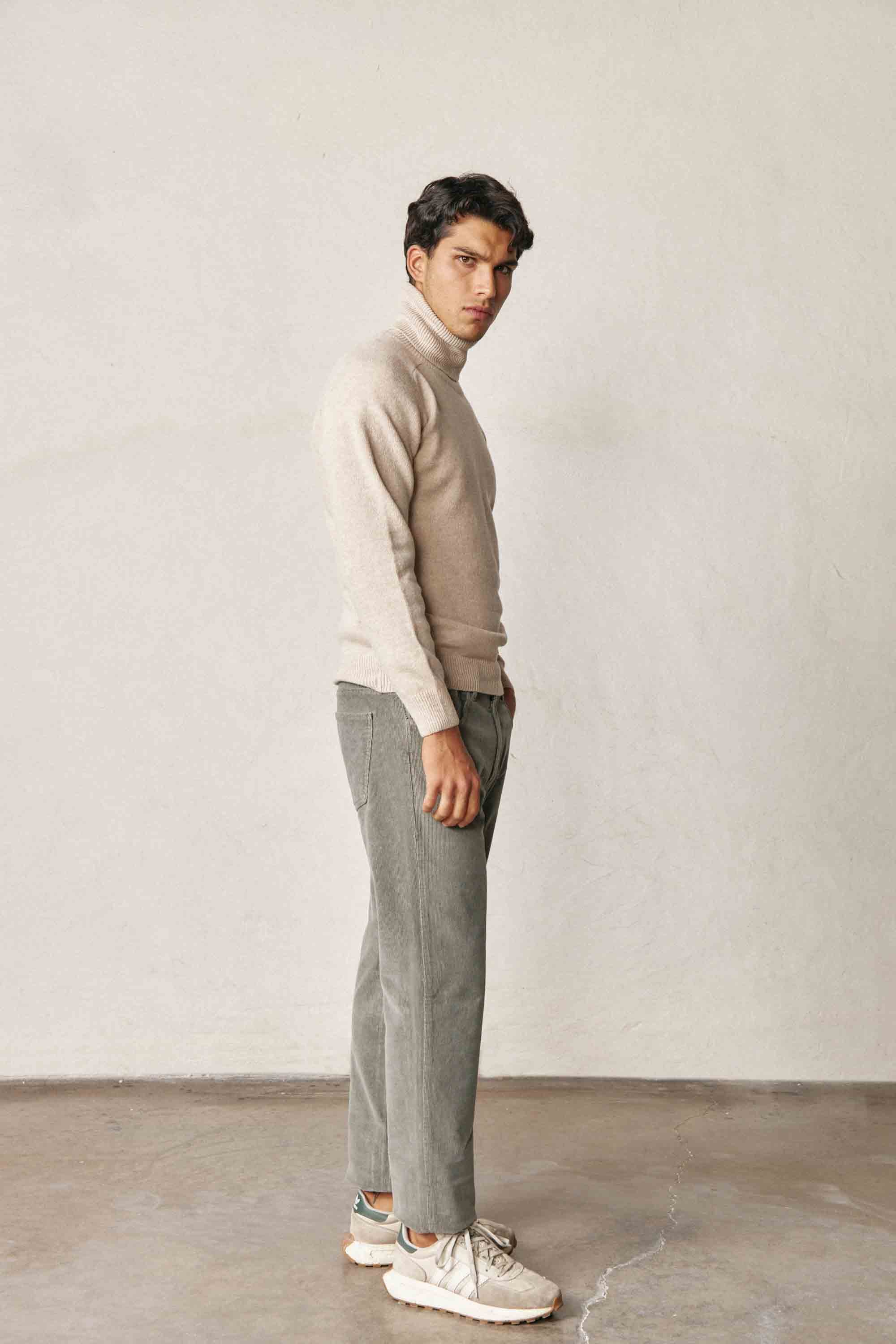Jersey Cuello Vuelto Lambswool - Beige - Fernando de Cárcer