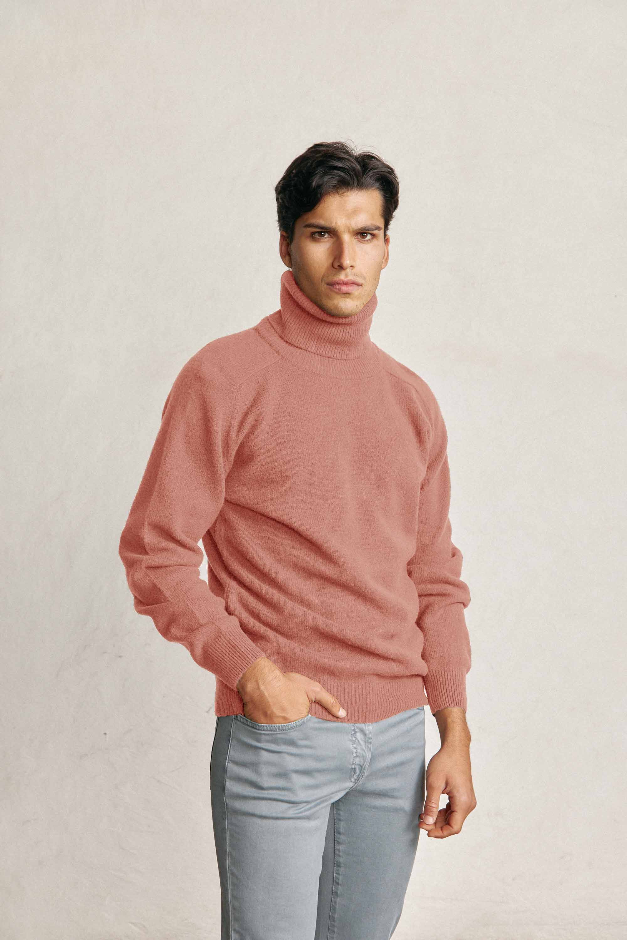 Jersey Cuello Vuelto Lambswool - Salmón - Fernando de Cárcer