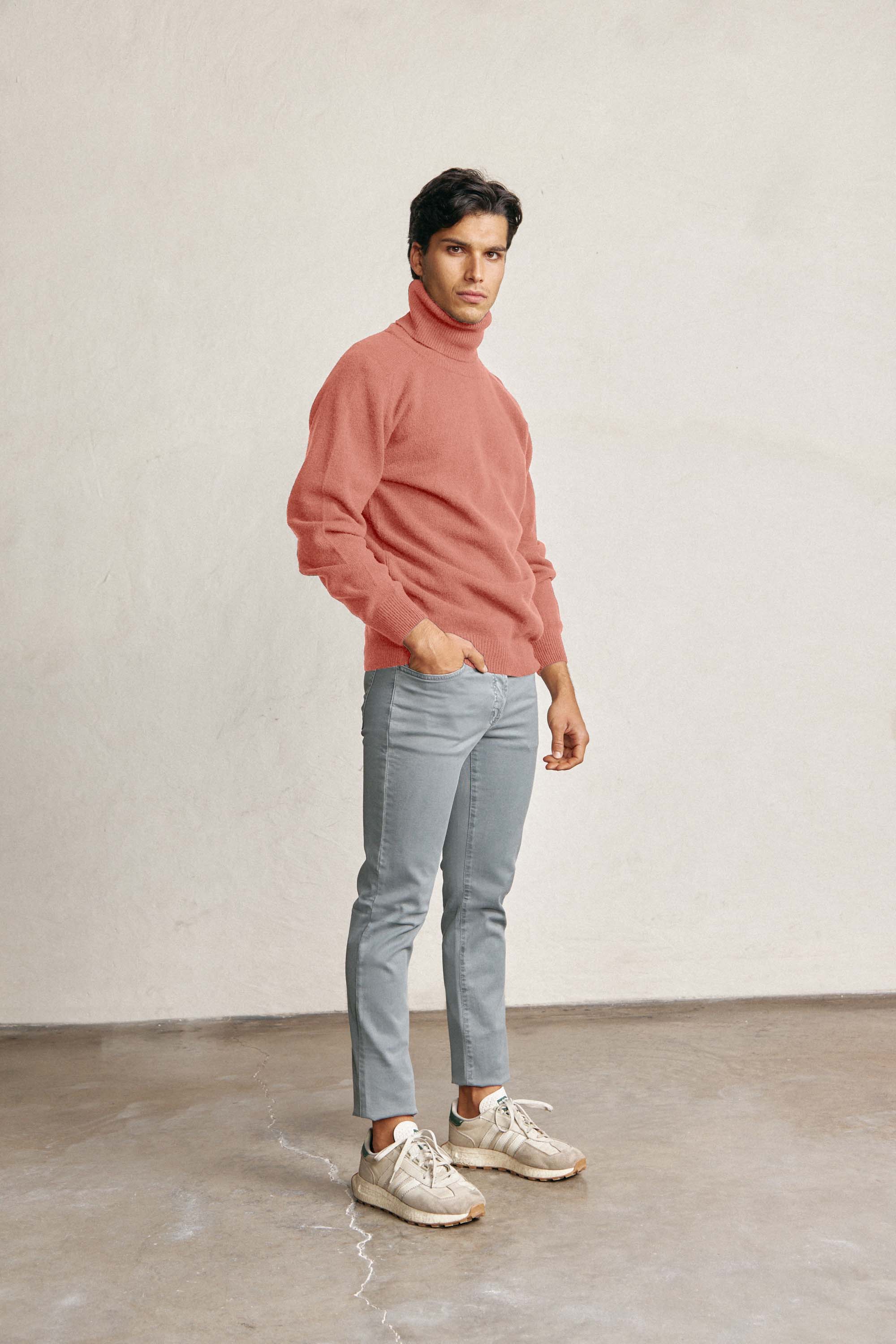 Jersey Cuello Vuelto Lambswool - Salmón - Fernando de Cárcer