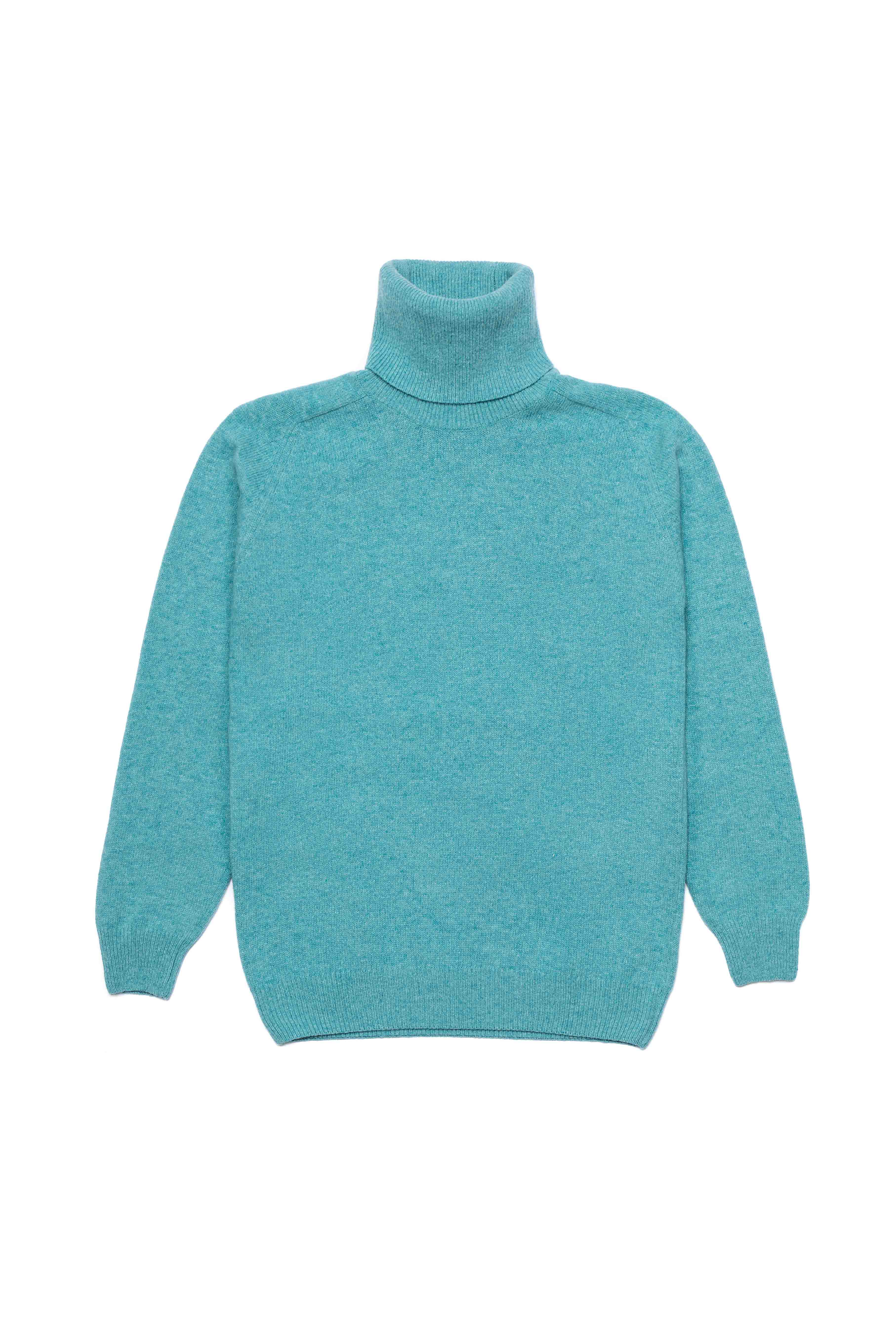 Jersey Cuello Vuelto Lambswool - Turquesa - Fernando de Cárcer
