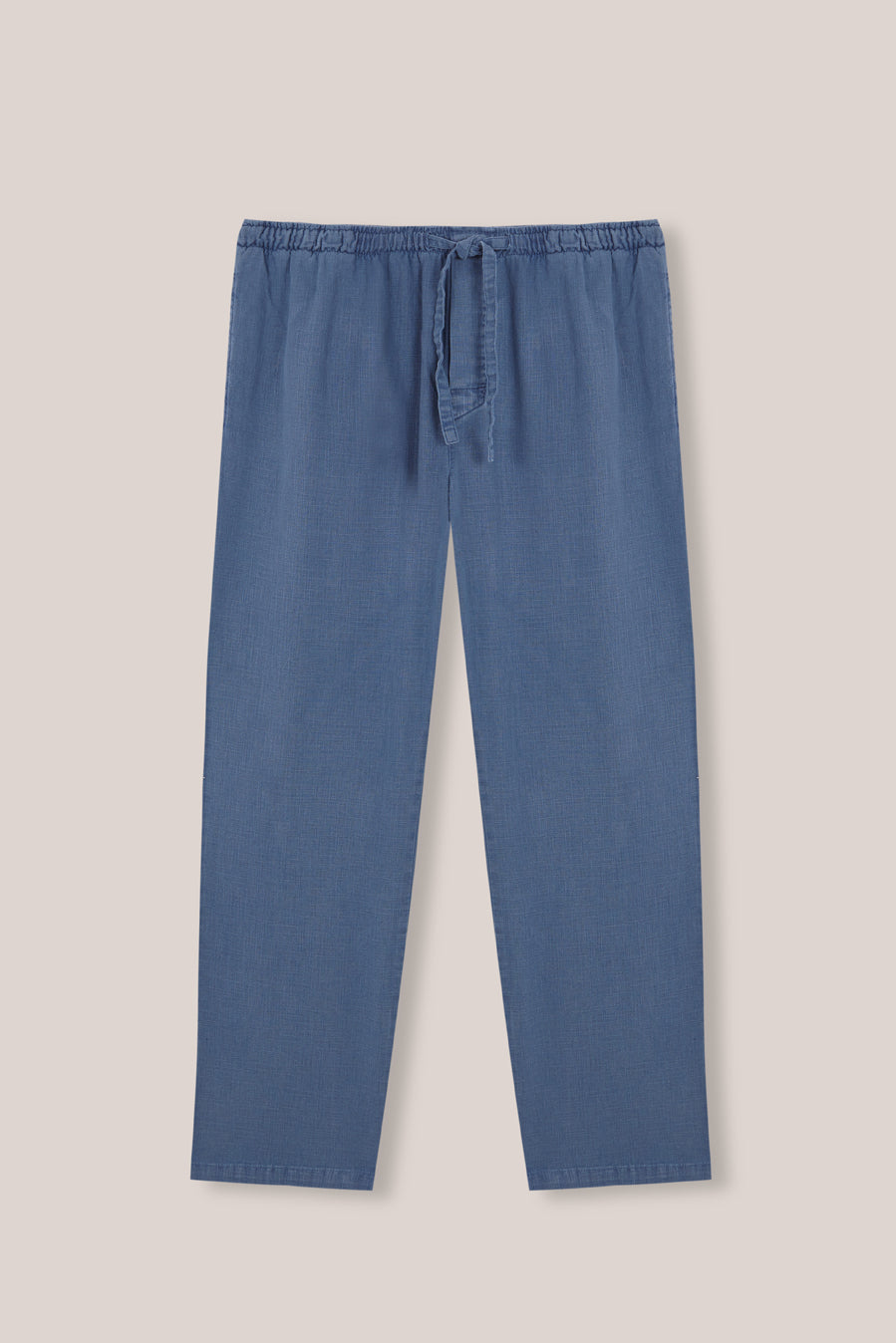 Pantalón Largo Lino - Azul Petróleo - Fernando de Cárcer