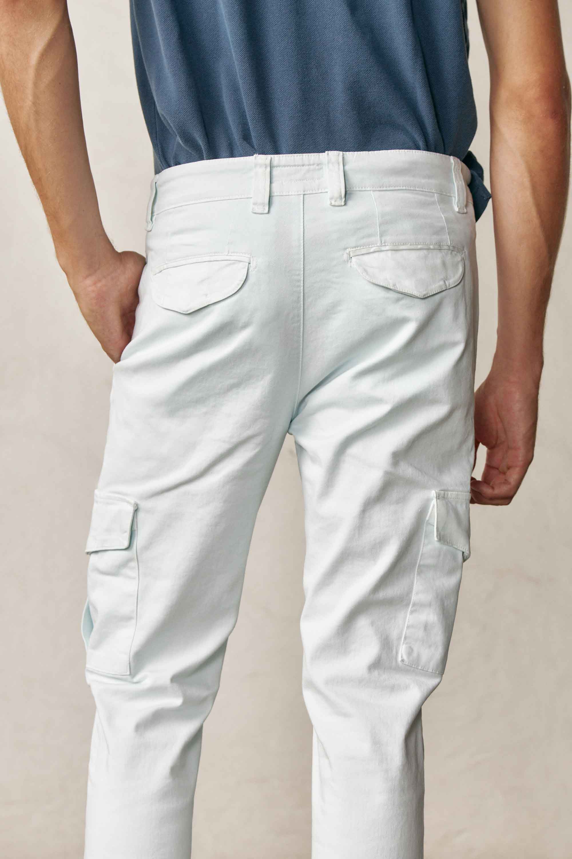 Pantalón Cargo - Azul Agua - Fernando de Cárcer