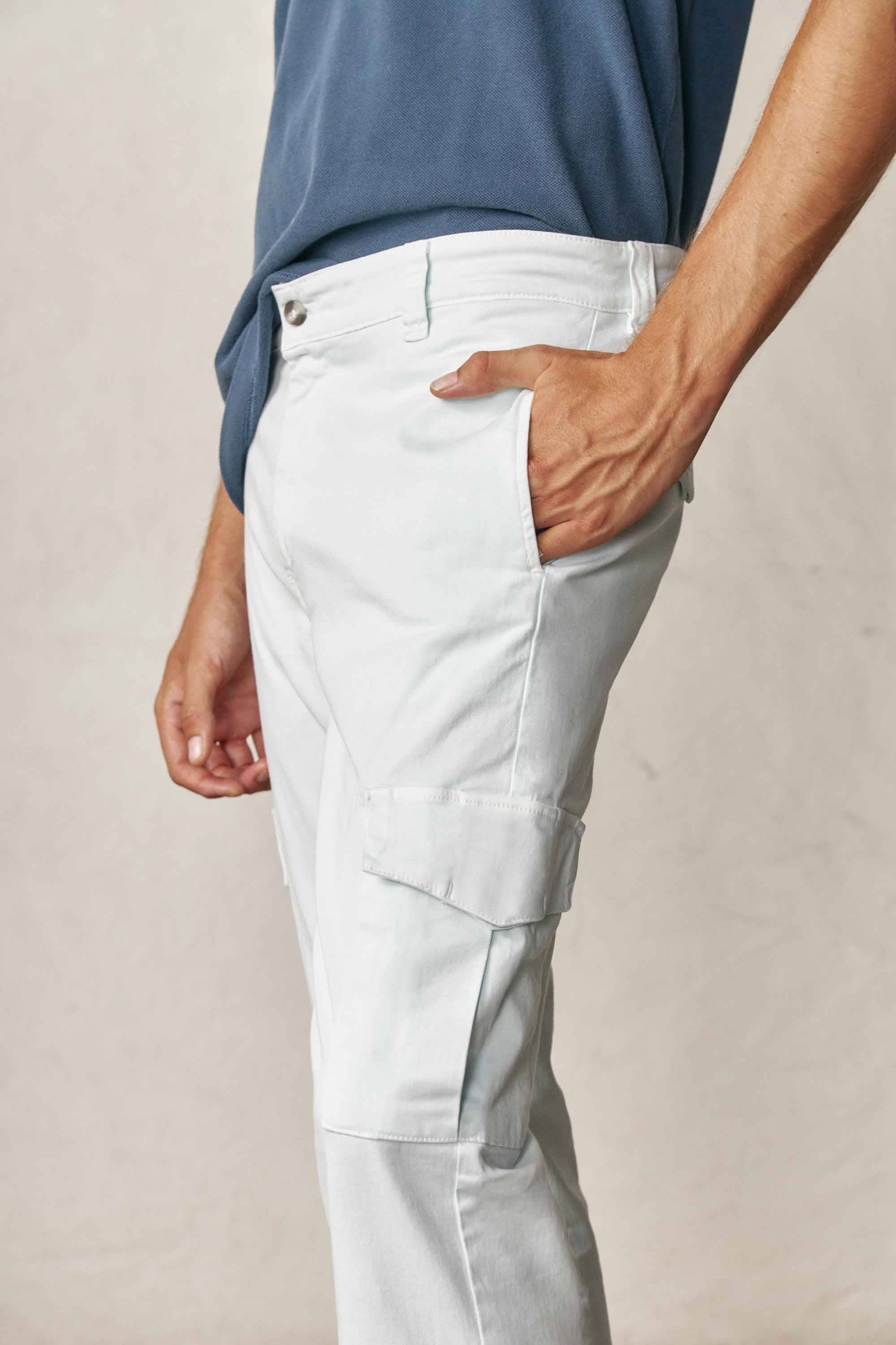 Pantalón Cargo - Azul Agua - Fernando de Cárcer