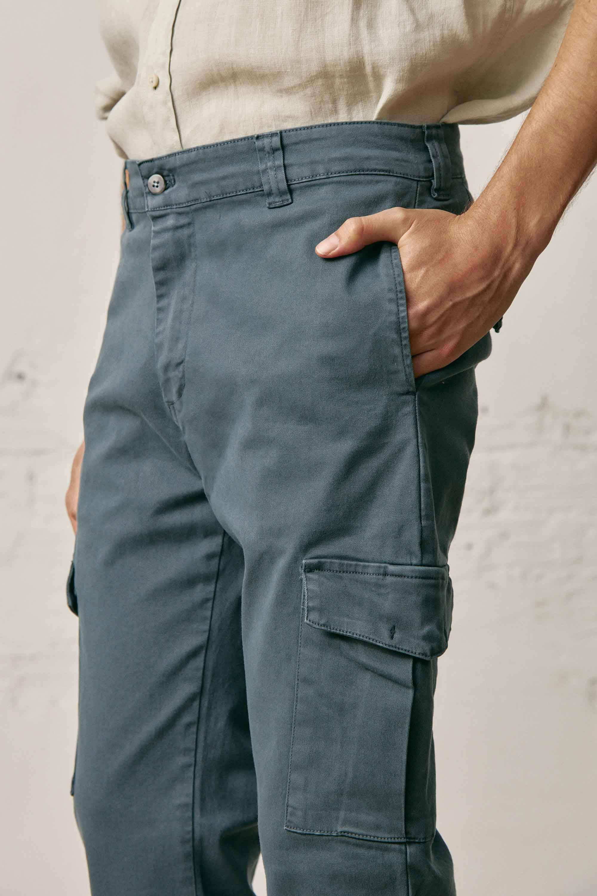 Pantalón Cargo - Azul Noche - Fernando de Cárcer