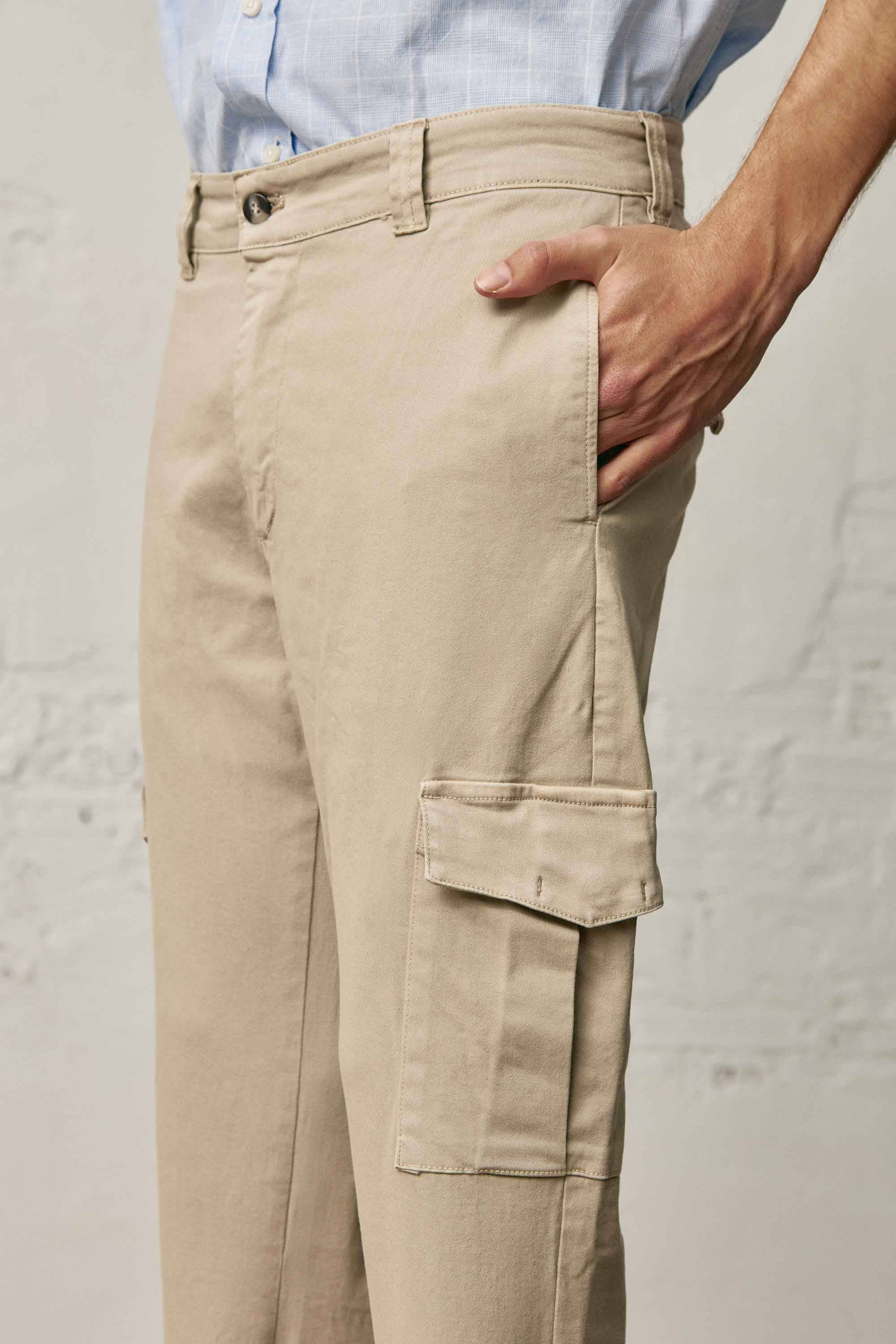 Pantalón Cargo - Beige Tostado - Fernando de Cárcer