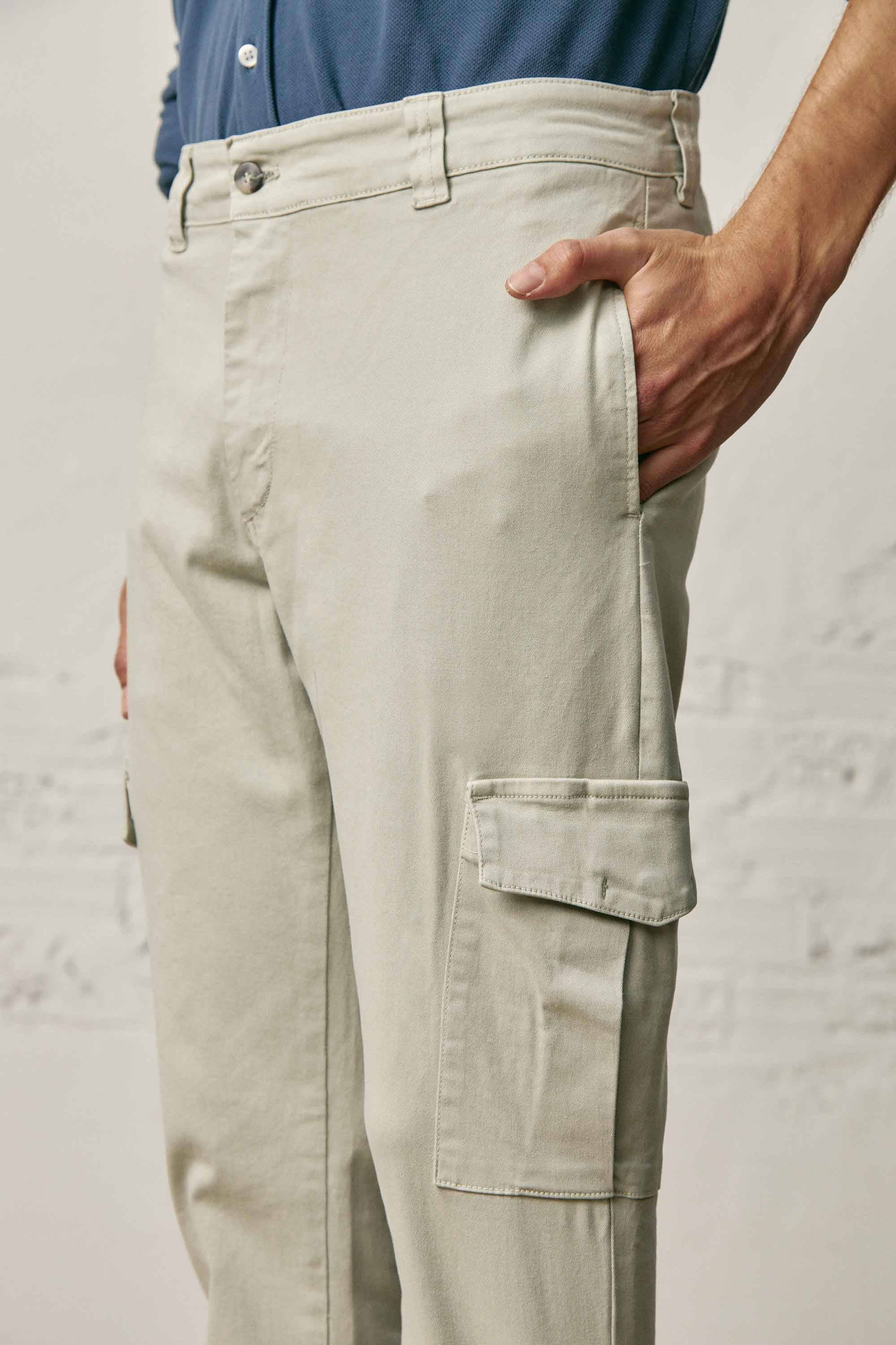 Pantalón Cargo - Piedra Claro - Fernando de Cárcer