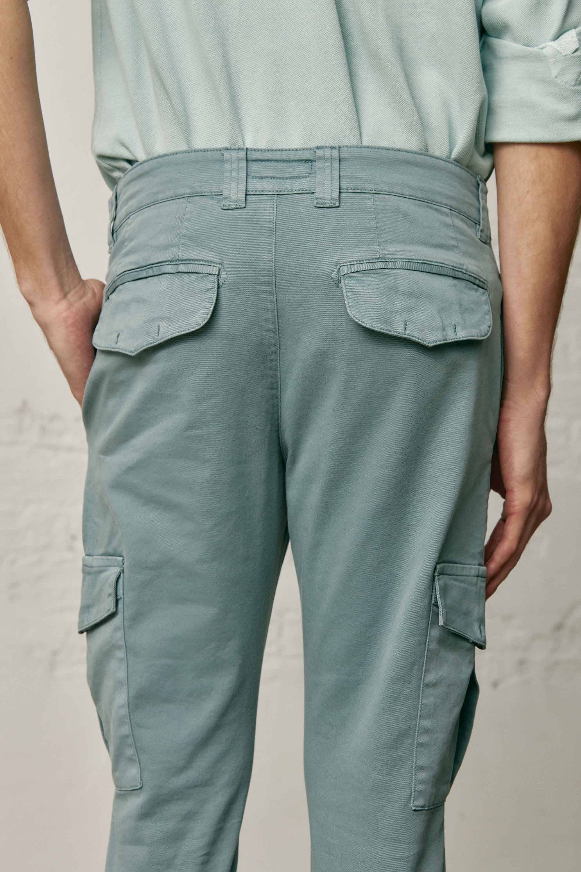 Pantalón Cargo - Verde Mar - Fernando de Cárcer