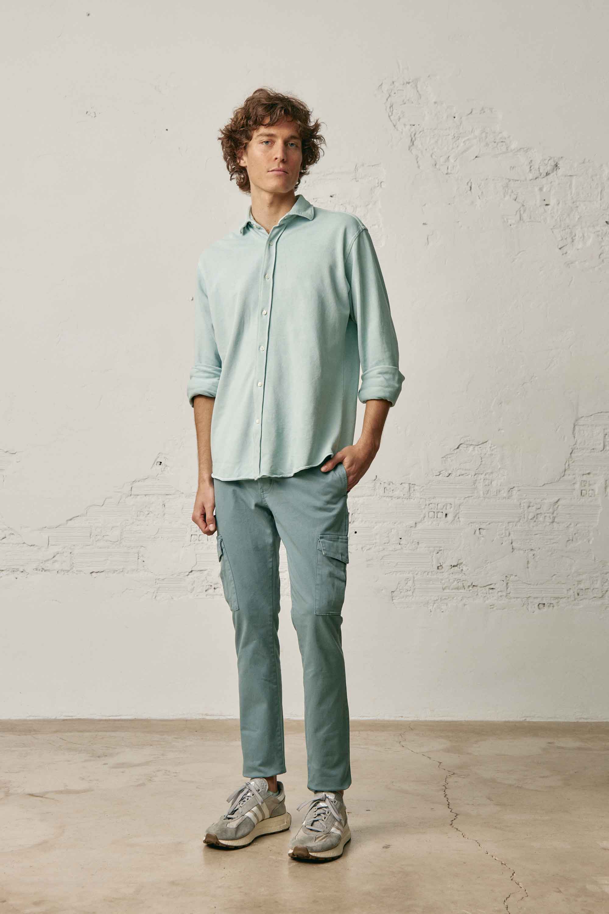 Pantalón Cargo - Verde Mar - Fernando de Cárcer