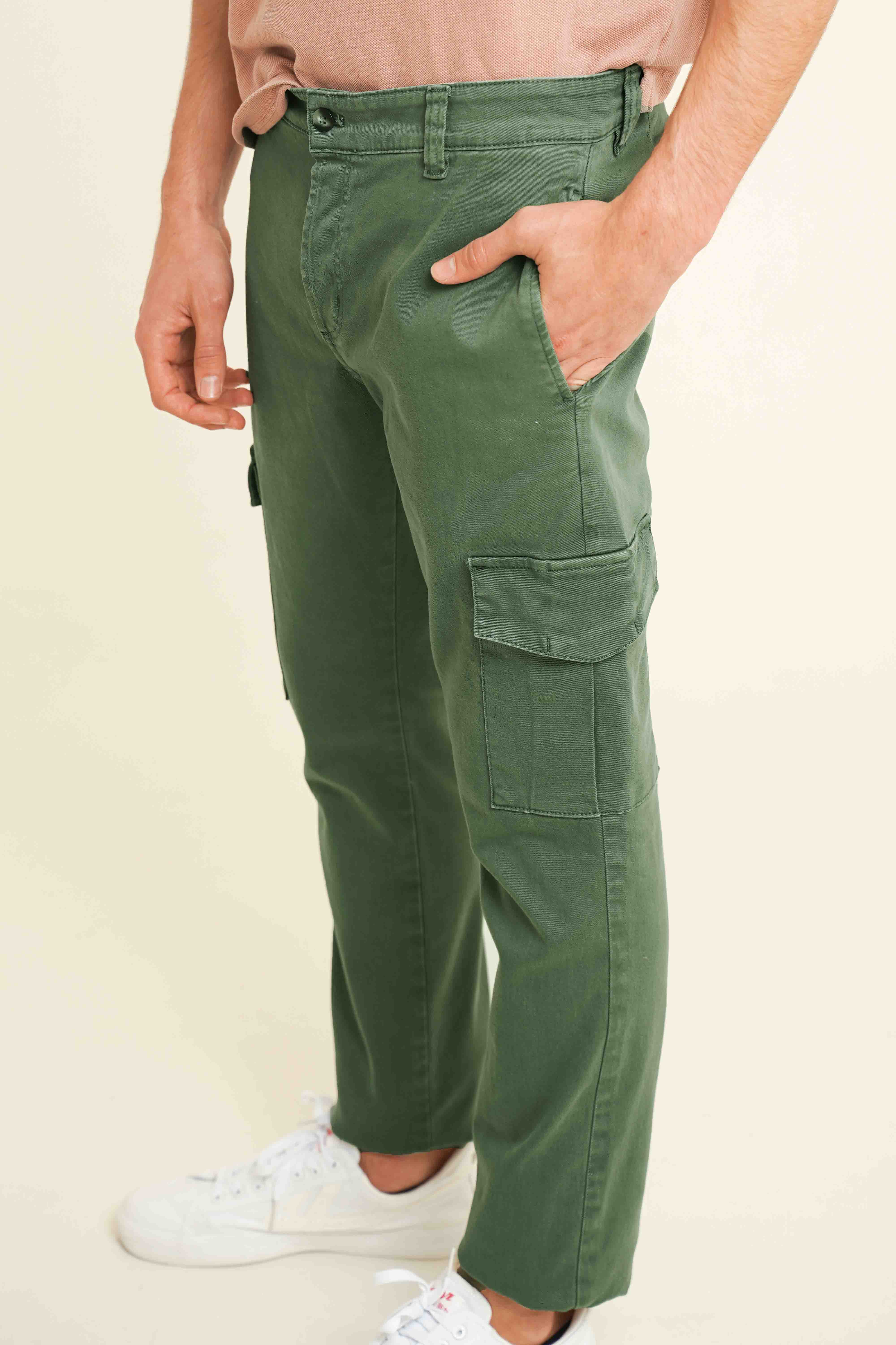 Pantalón Cargo - Verde Forest - Fernando de Cárcer