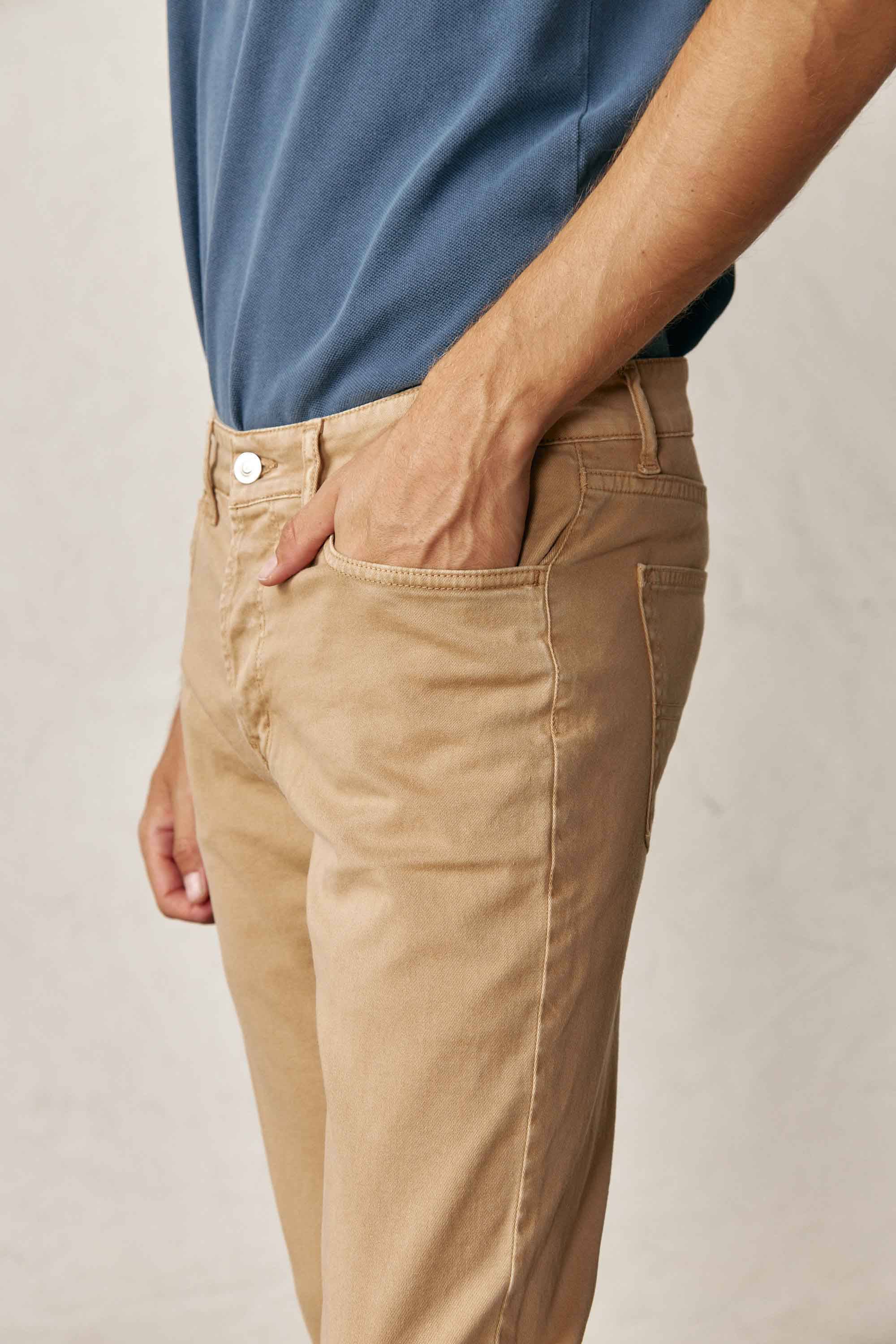 Pantalón Cinco Bolsillos - Camel - Fernando de Cárcer