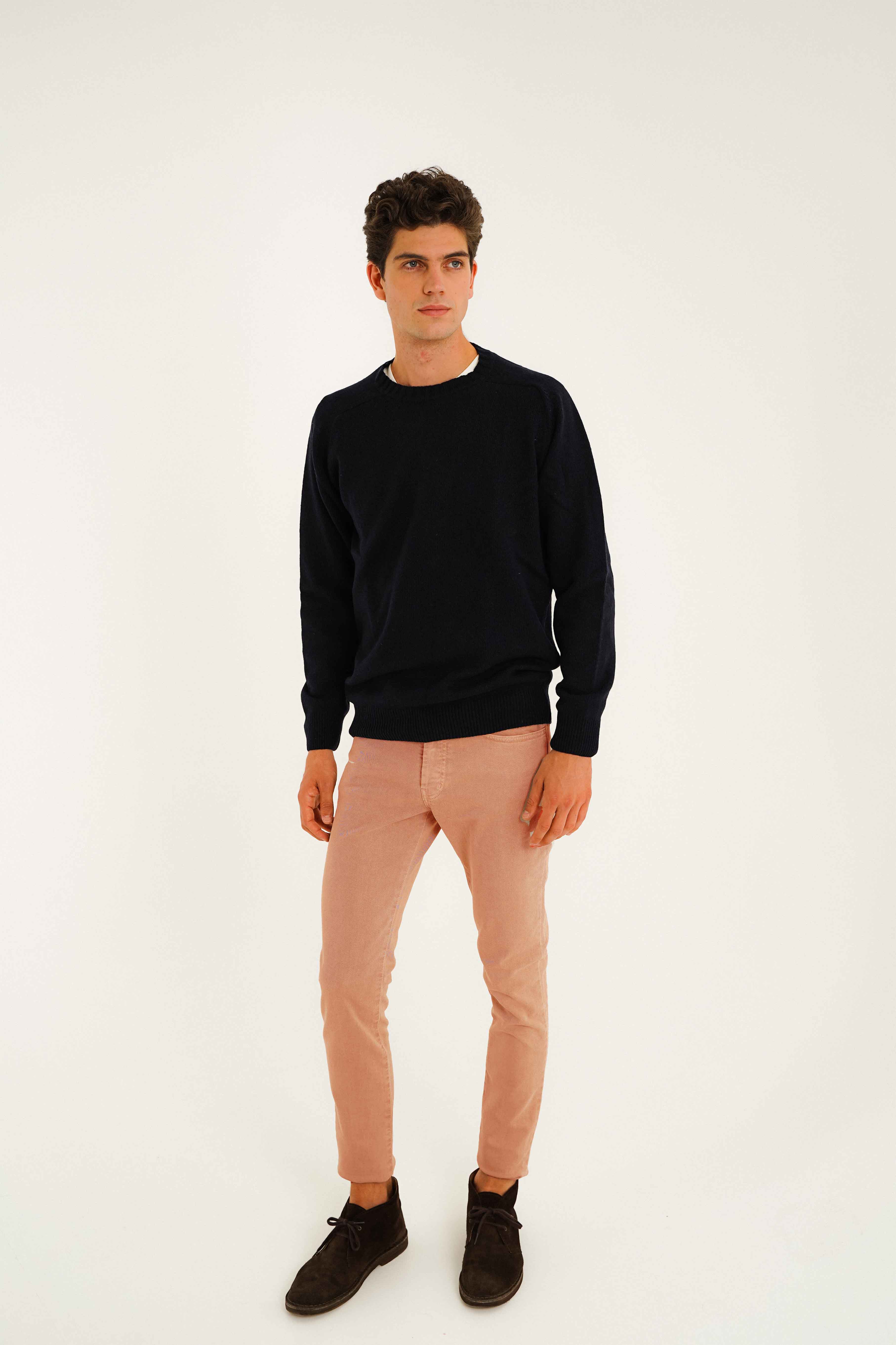 Pantalón Cinco Bolsillos Gabardina Perchada - Salmón - Fernando de Cárcer