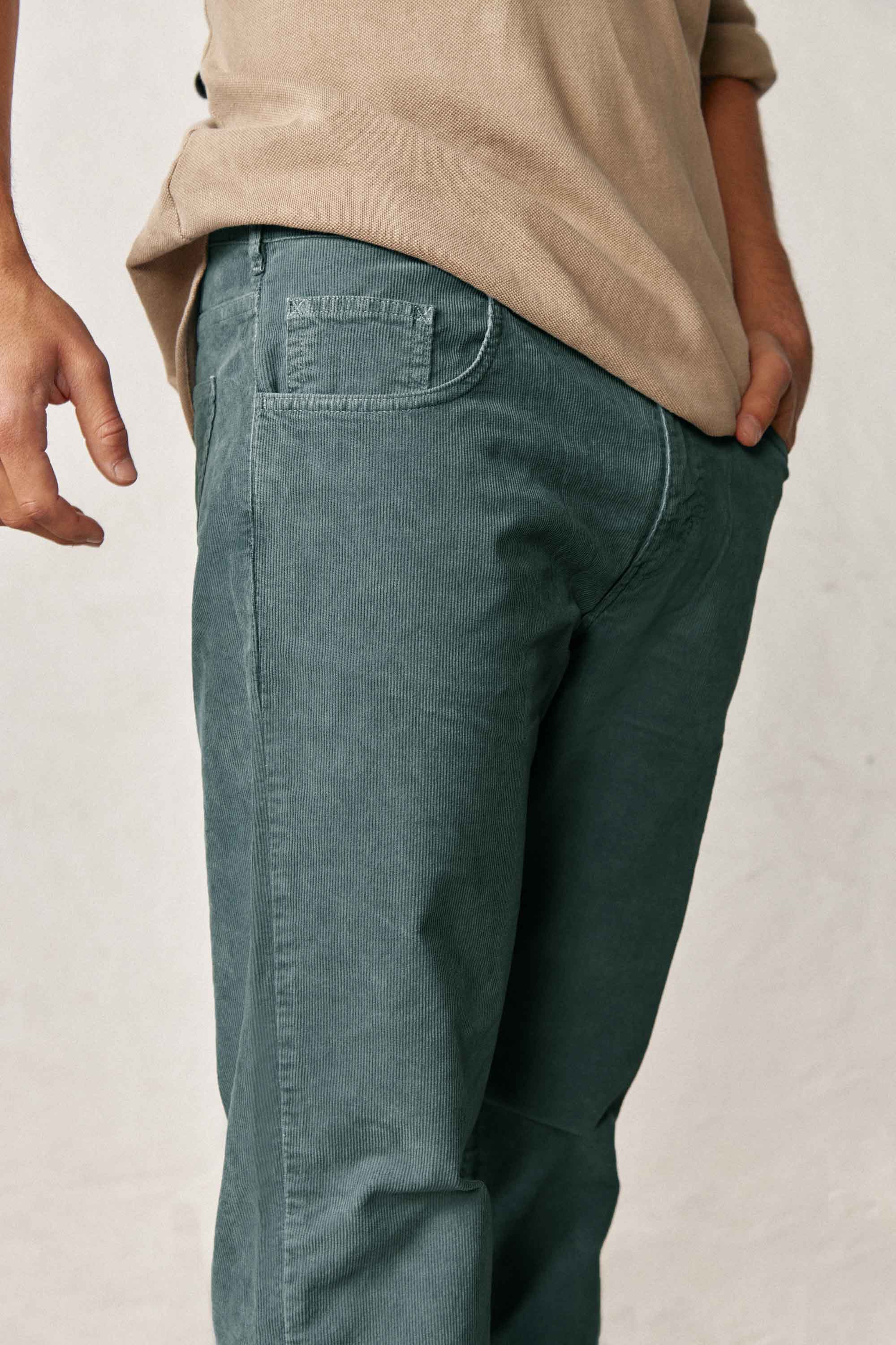 Pantalón Cinco Bolsillos Micropana - Verde Petróleo - Fernando de Cárcer