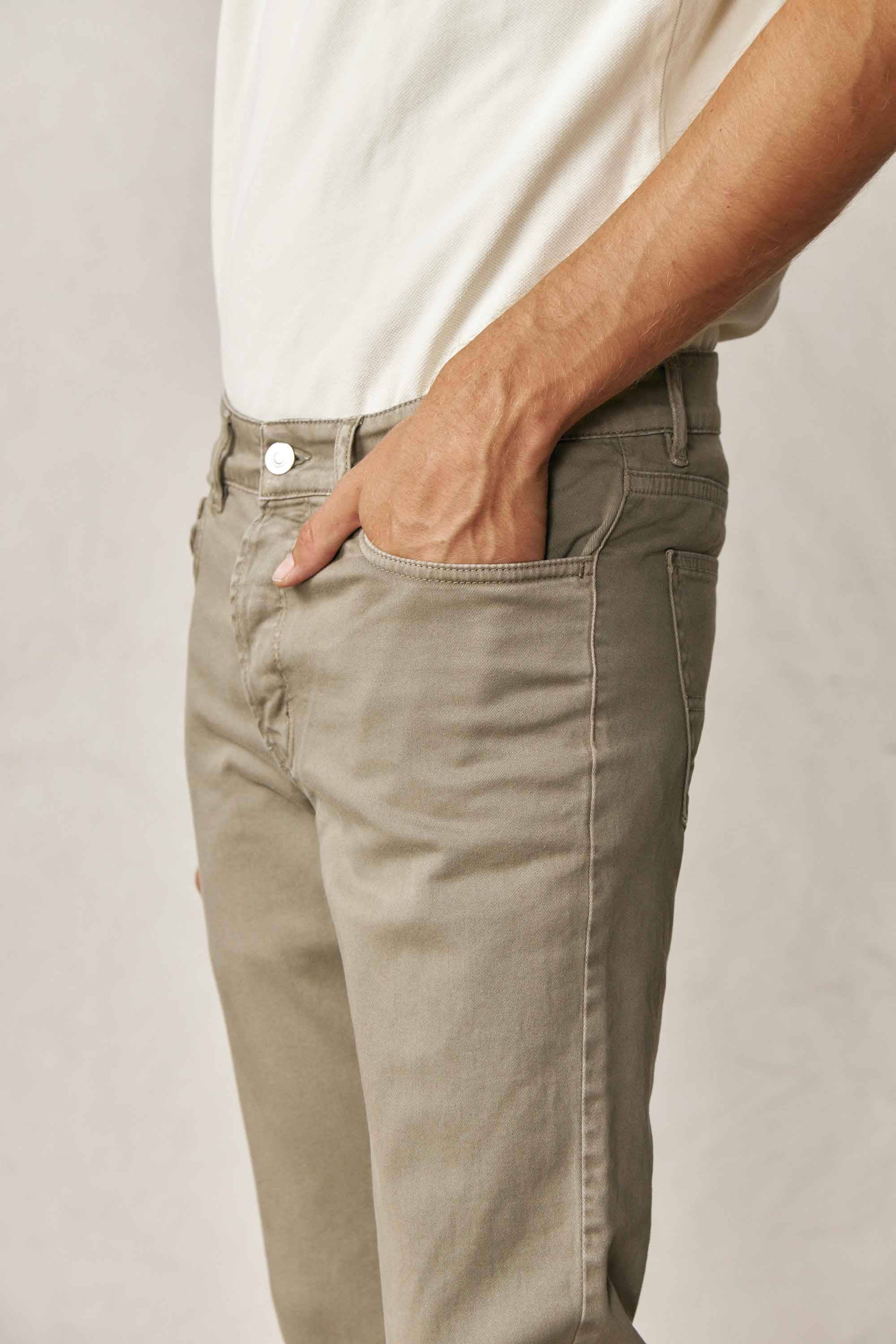 Pantalón Cinco Bolsillos - Piedra - Fernando de Cárcer