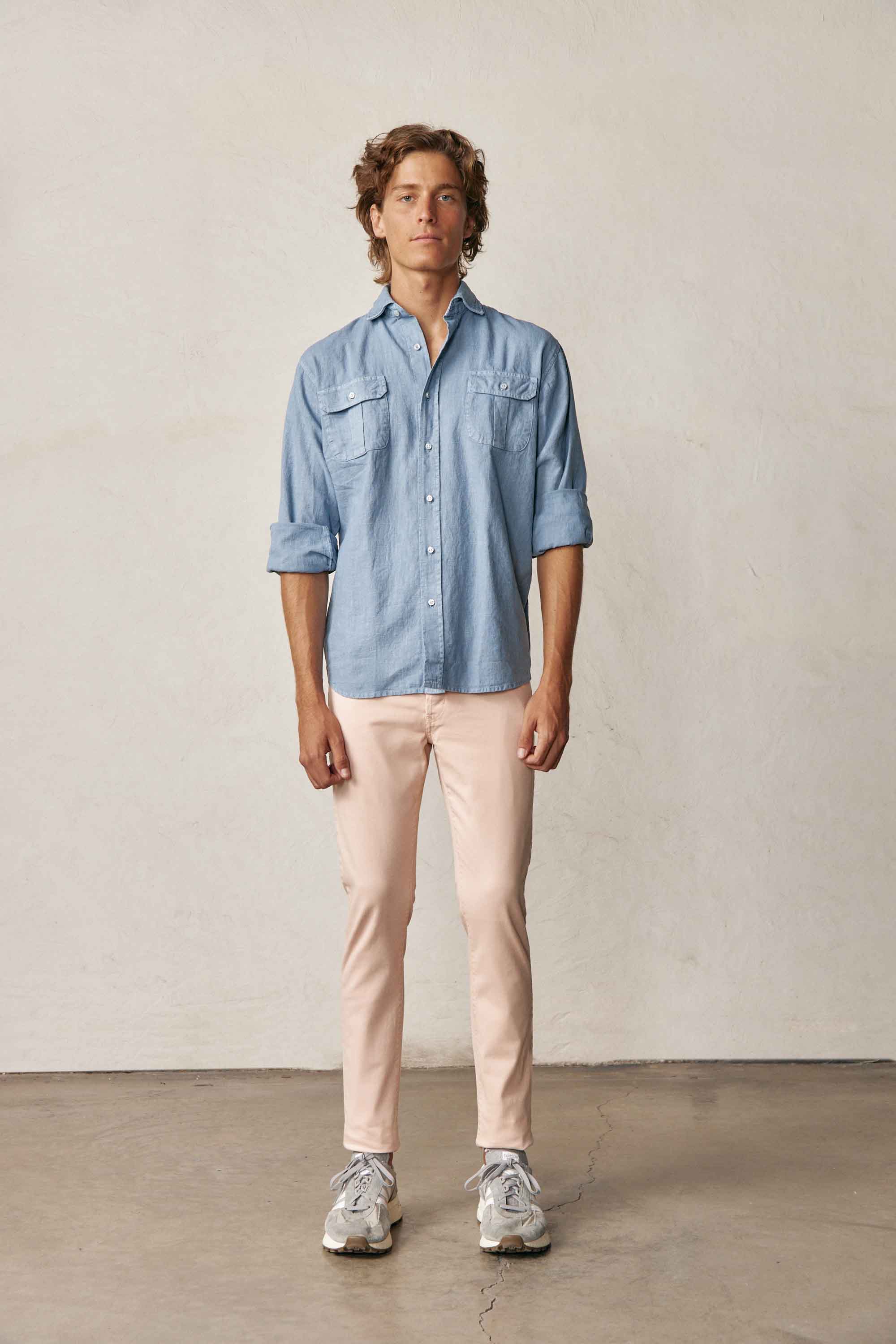 Pantalón Cinco Bolsillos - Rosa Claro - Fernando de Cárcer