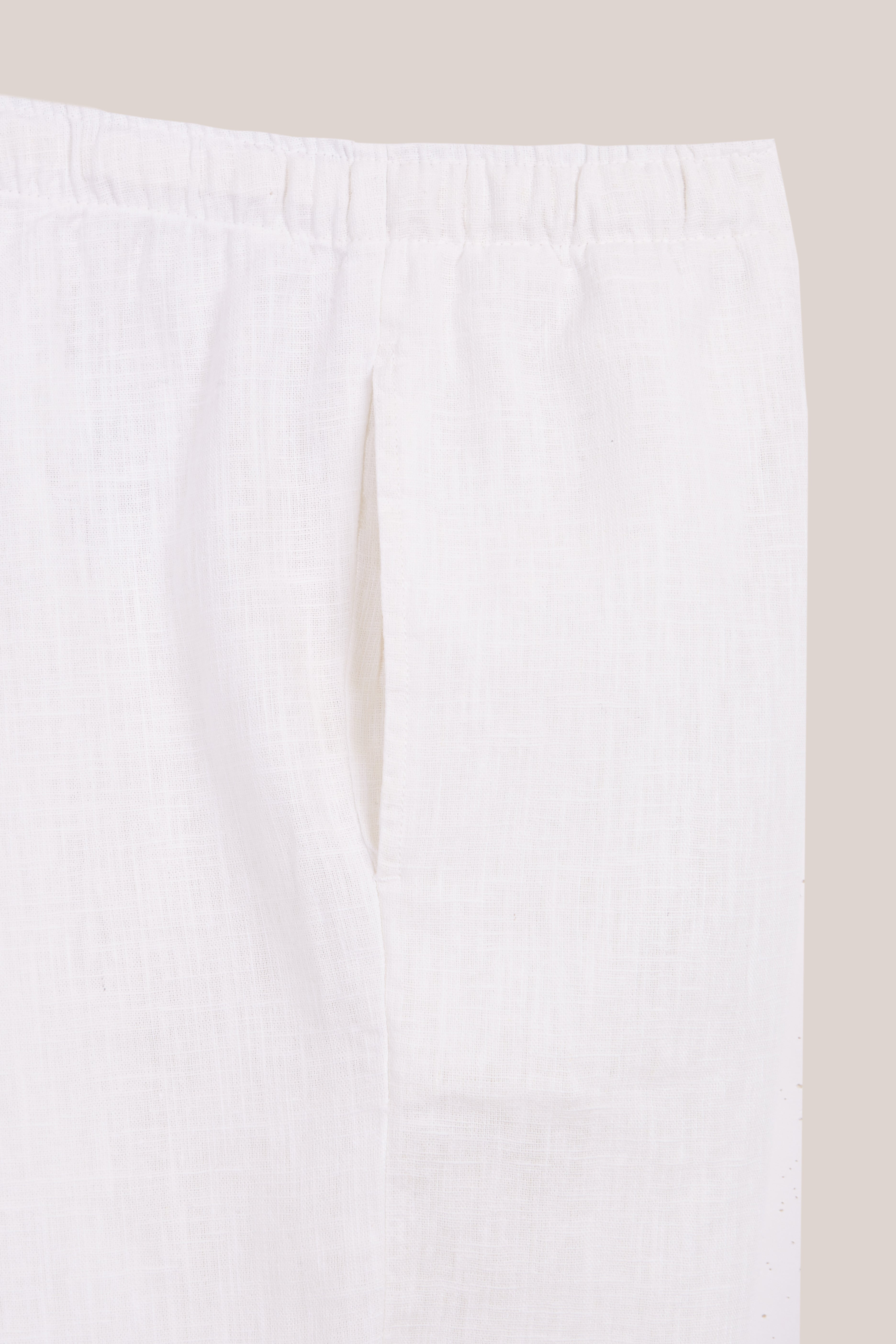 Pantalón Largo Lino - Blanco - Fernando de Cárcer