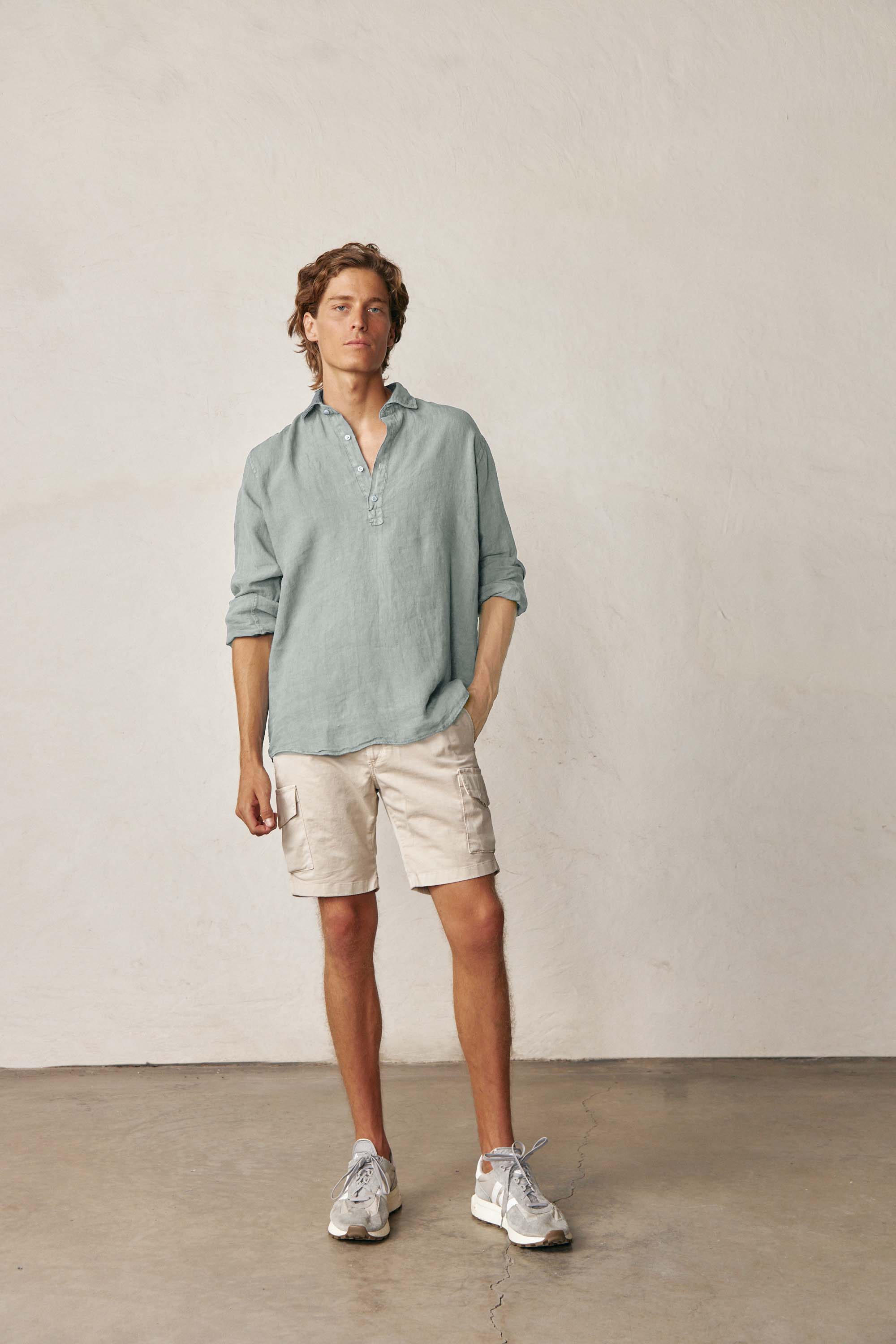 Polera de Lino - Verde Claro - Fernando de Cárcer