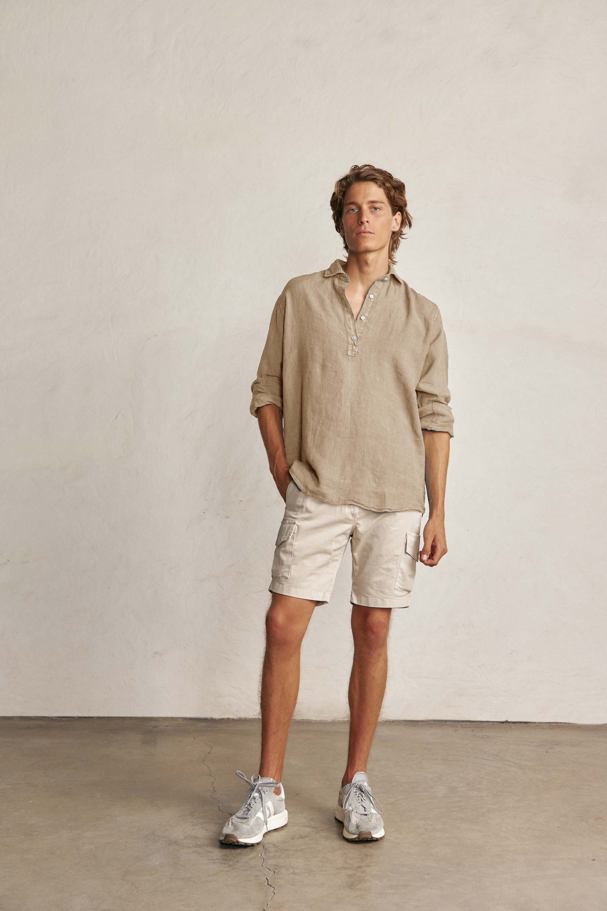 Polera de Lino - Camel - Fernando de Cárcer