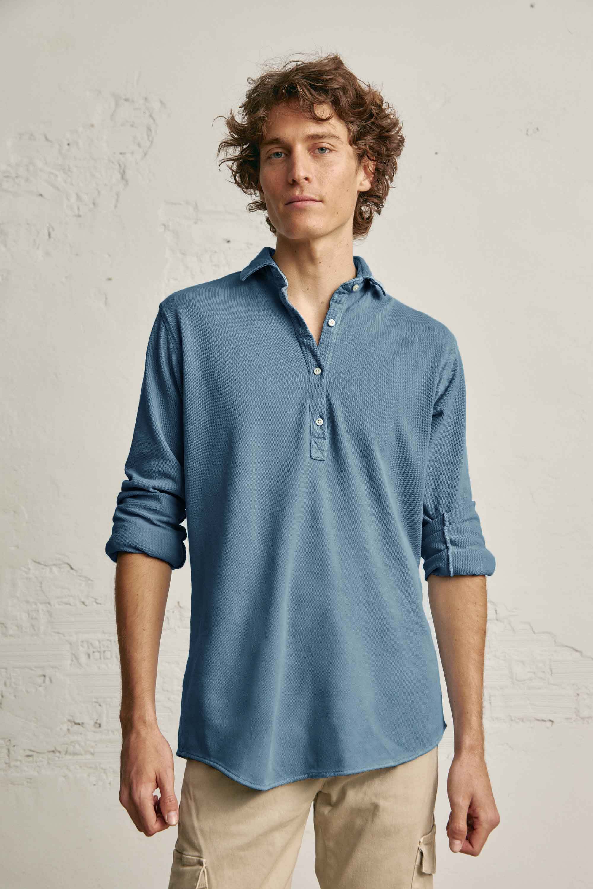 Polera de Piqué - Azul - Fernando de Cárcer
