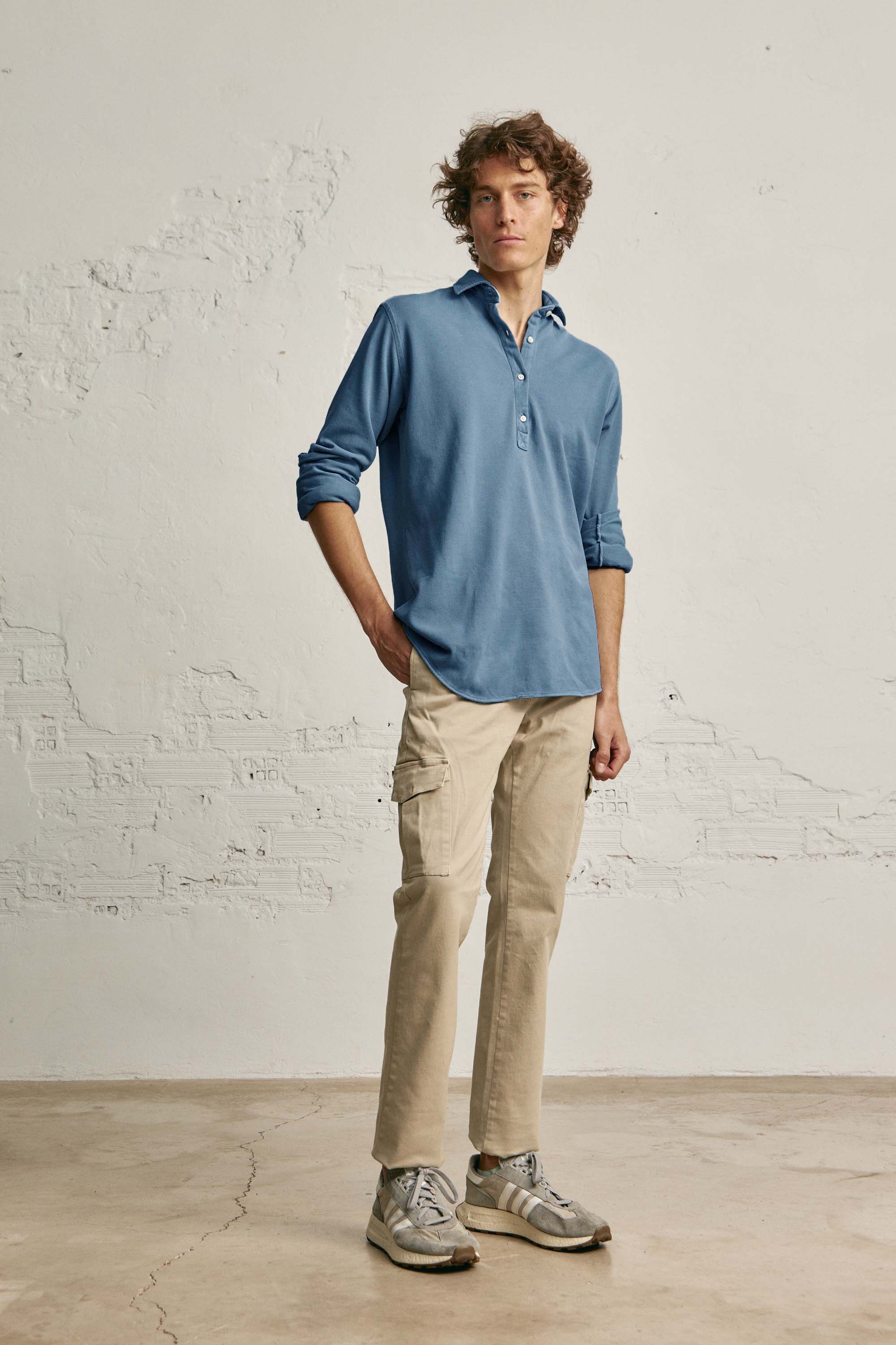 Polera de Piqué - Azul - Fernando de Cárcer