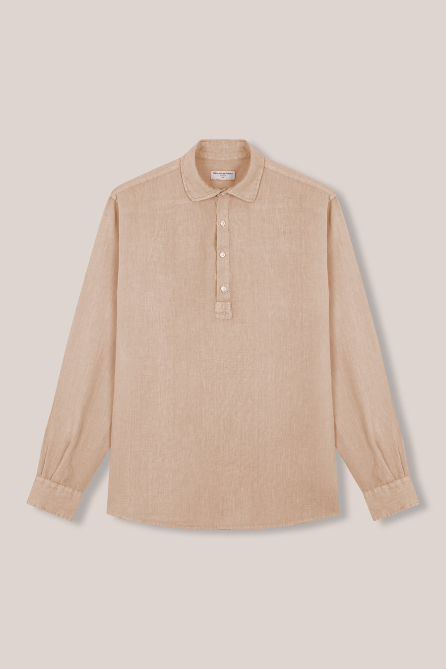 Polera de Lino - Camel - Fernando de Cárcer