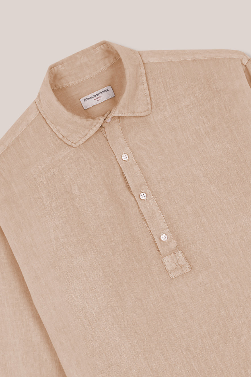 Polera de Lino - Camel - Fernando de Cárcer