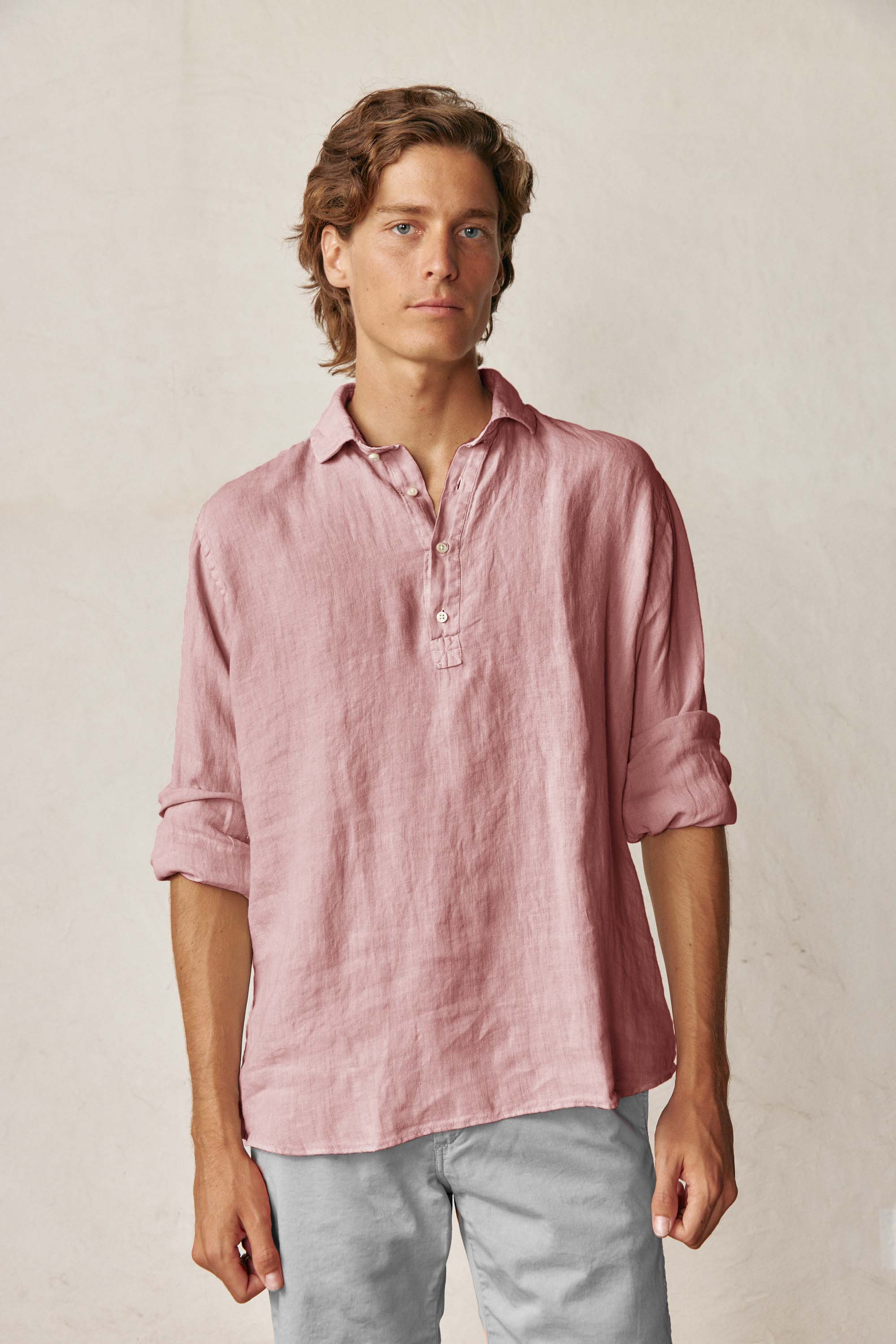 Polera de Lino - Salmón - Fernando de Cárcer